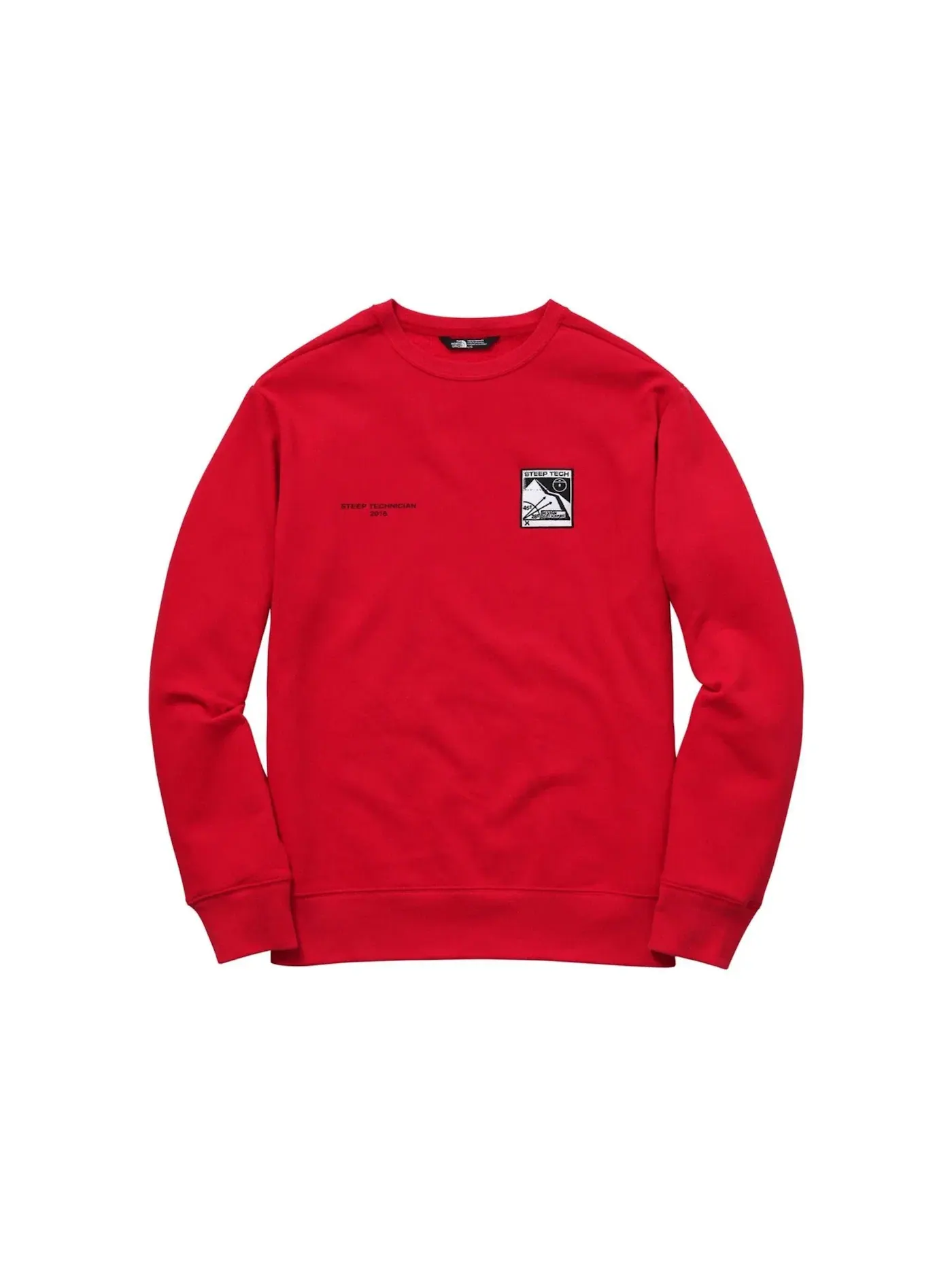 Мужской свитшот Supreme The North Face Steep Tech Crewneck Red — изображение 1 из 1