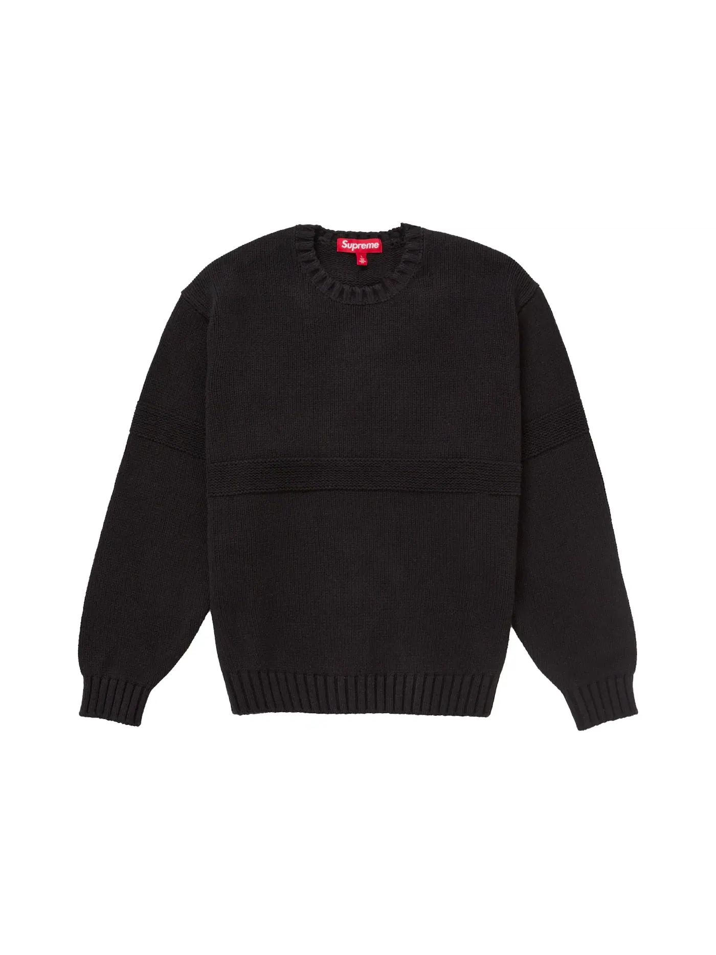 Мужской свитер с аппликацией Supreme Black — изображение 1 из 1