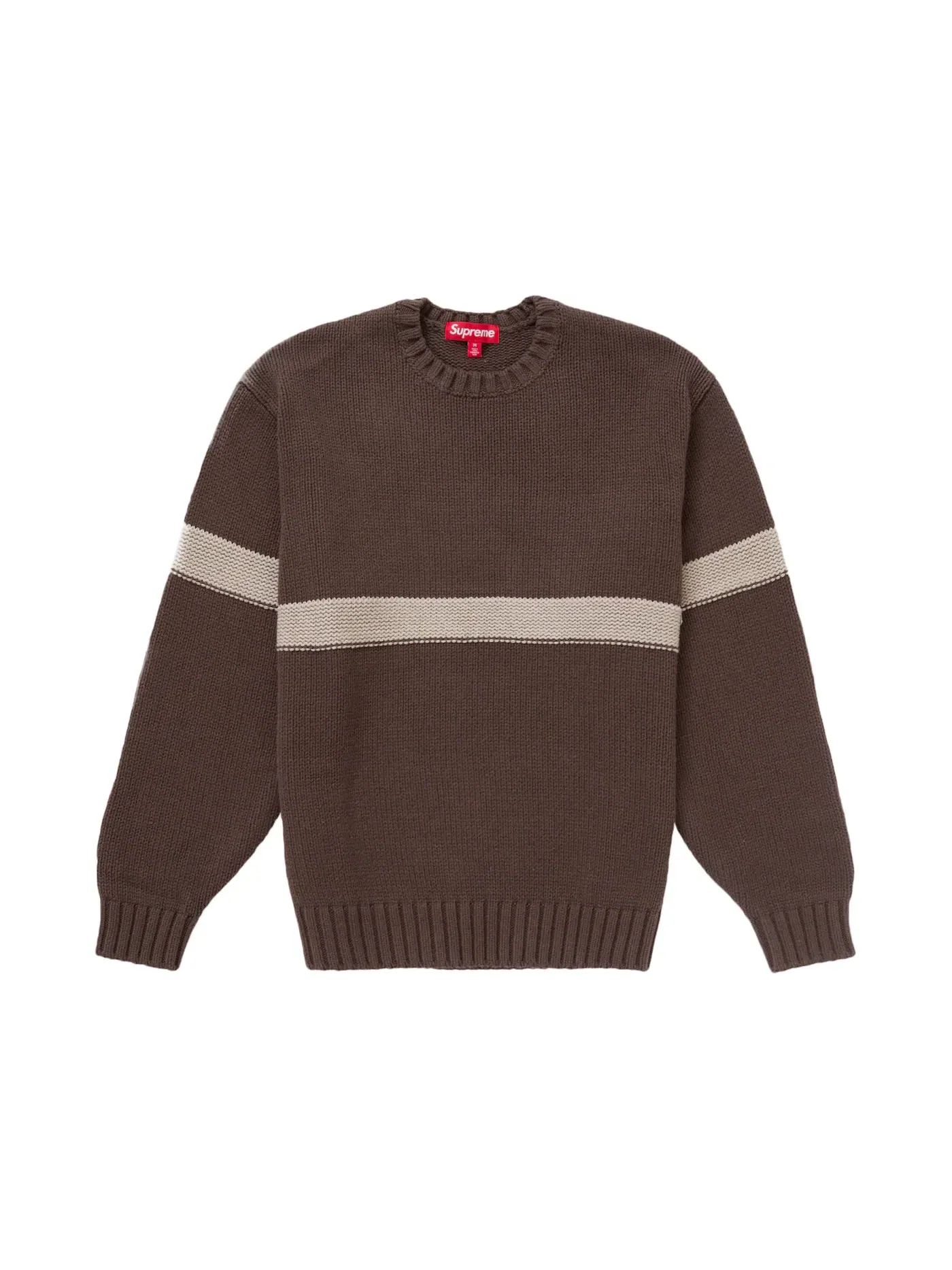 Мужской свитер с аппликацией Supreme Brown — изображение 1 из 1