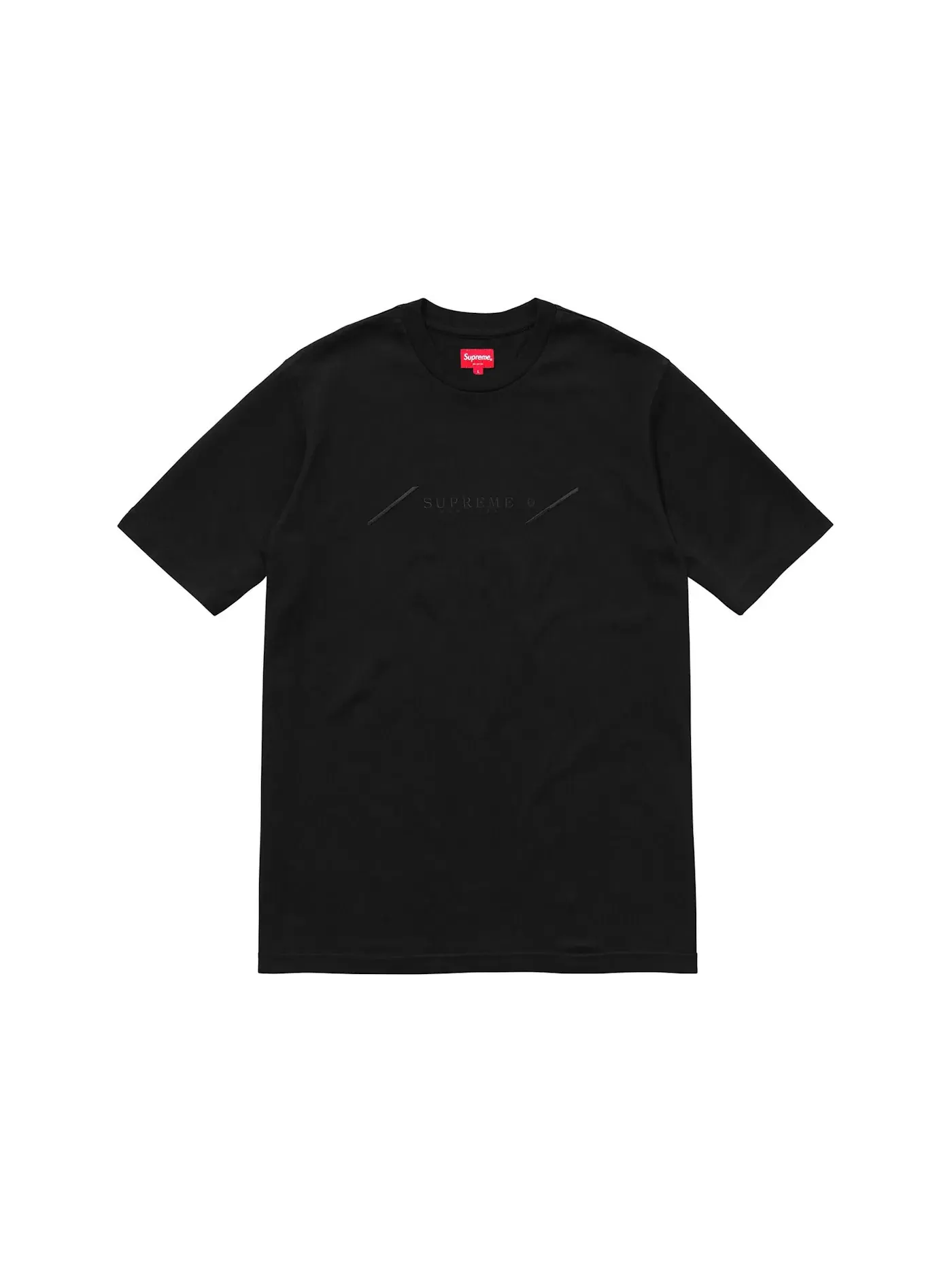 Мужская футболка с вышивкой Supreme Tonal Embroidery Top — изображение 1 из 1, черный