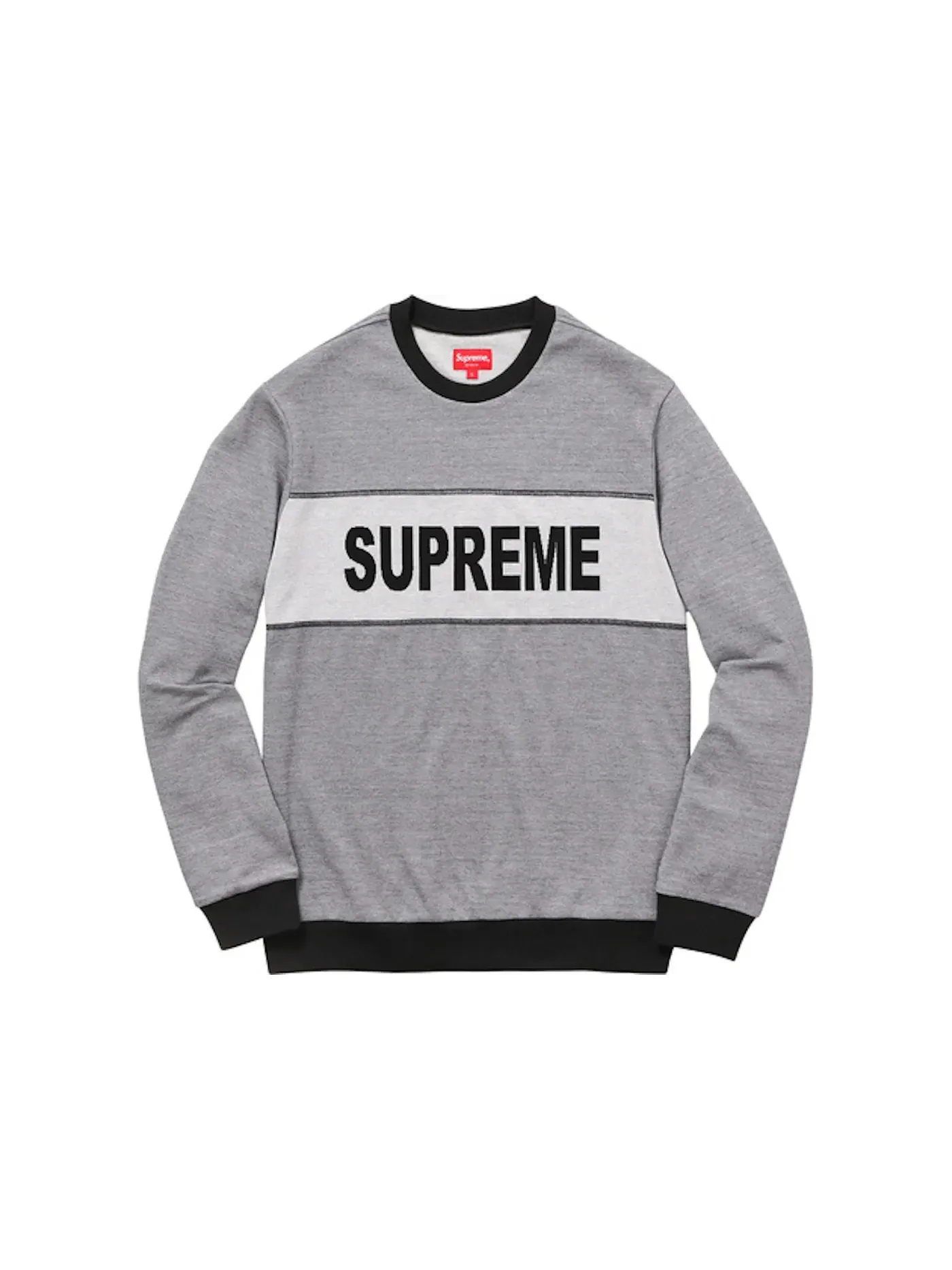 Мужской свитшот с полосами Supreme Crewneck — изображение 1 из 1, черный