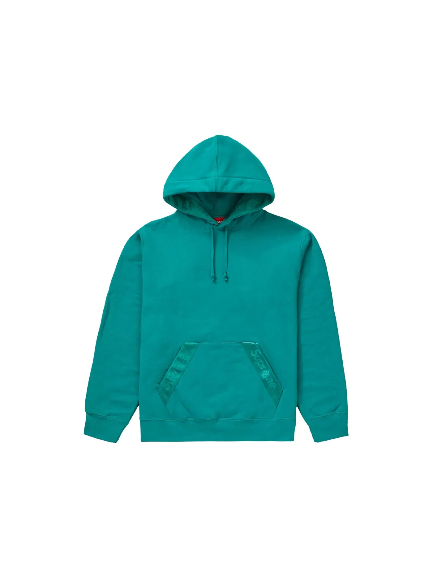 Мужской худи с принтом Supreme Tonal Webbing Hooded Sweatshirt — изображение 1 из 1, темный голубой