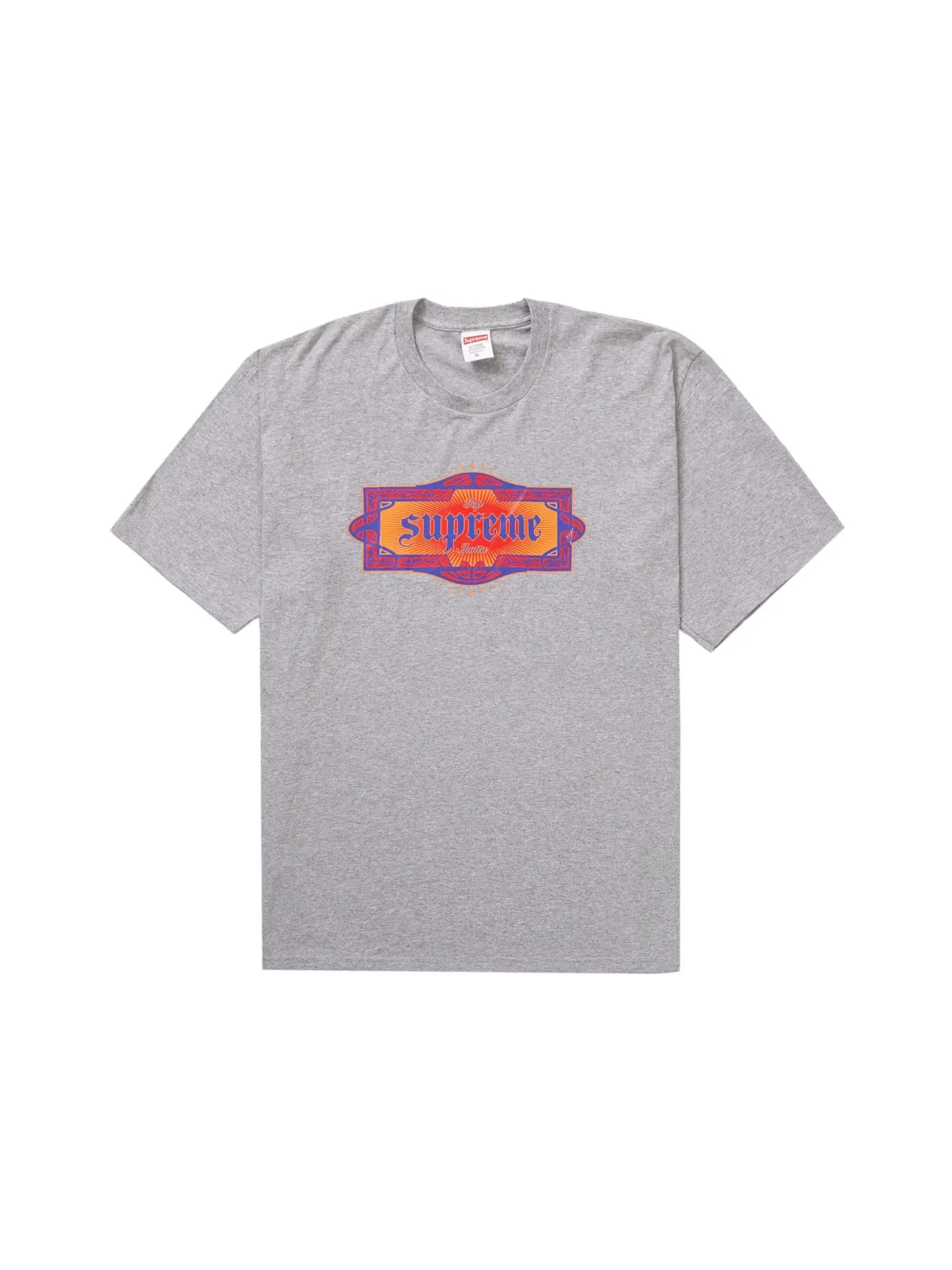Мужская футболка с принтом Supreme Top Shotta Tee — изображение 1 из 1, серый