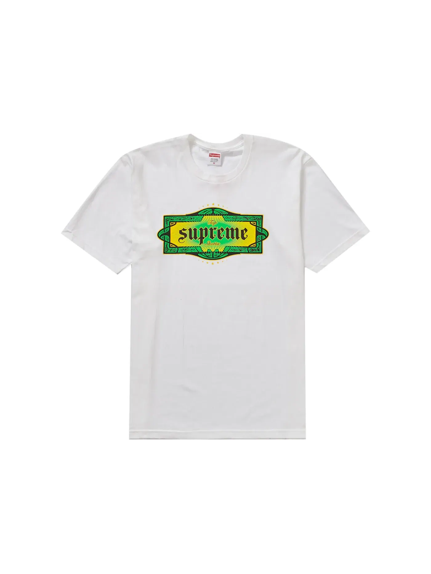 Мужская футболка с принтом Supreme Tee — изображение 1 из 1, белый