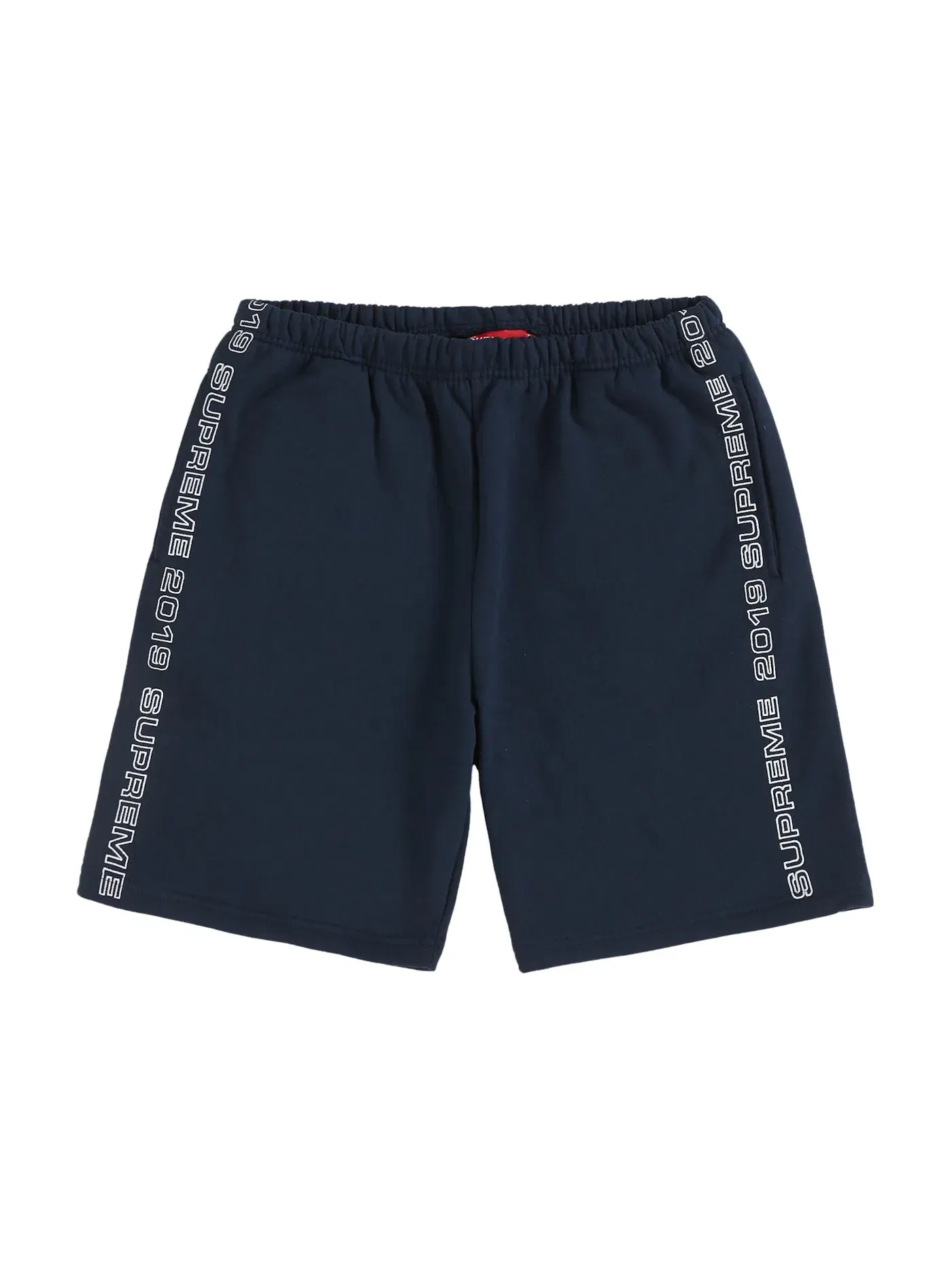 Мужские шорты с принтом Supreme Topline Sweatshort — изображение 1 из 2, темно-синий