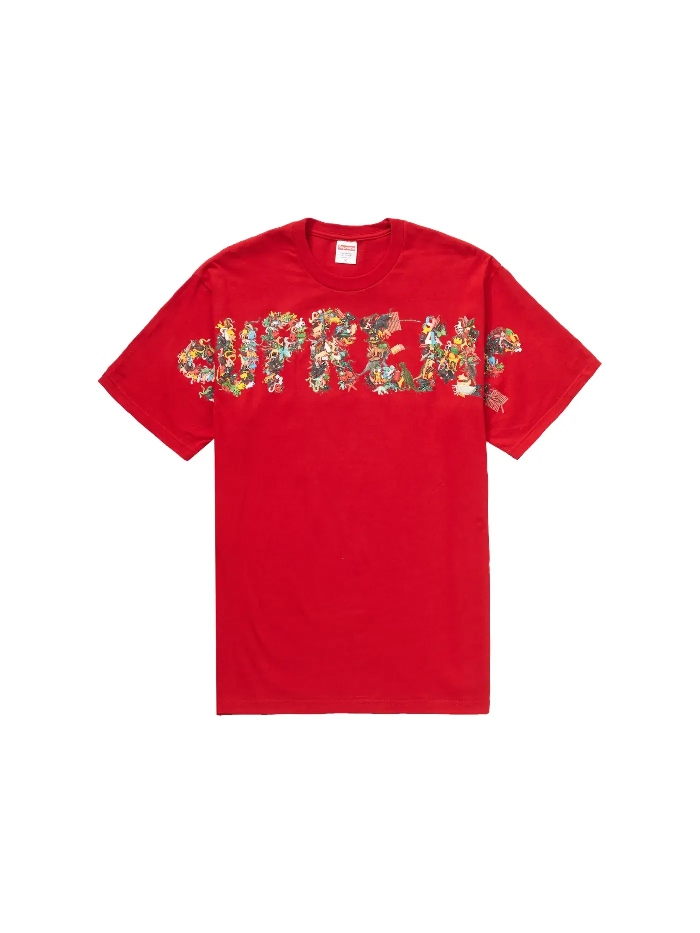 Мужская футболка с принтом Supreme Toy Pile Tee — изображение 1 из 1, красный