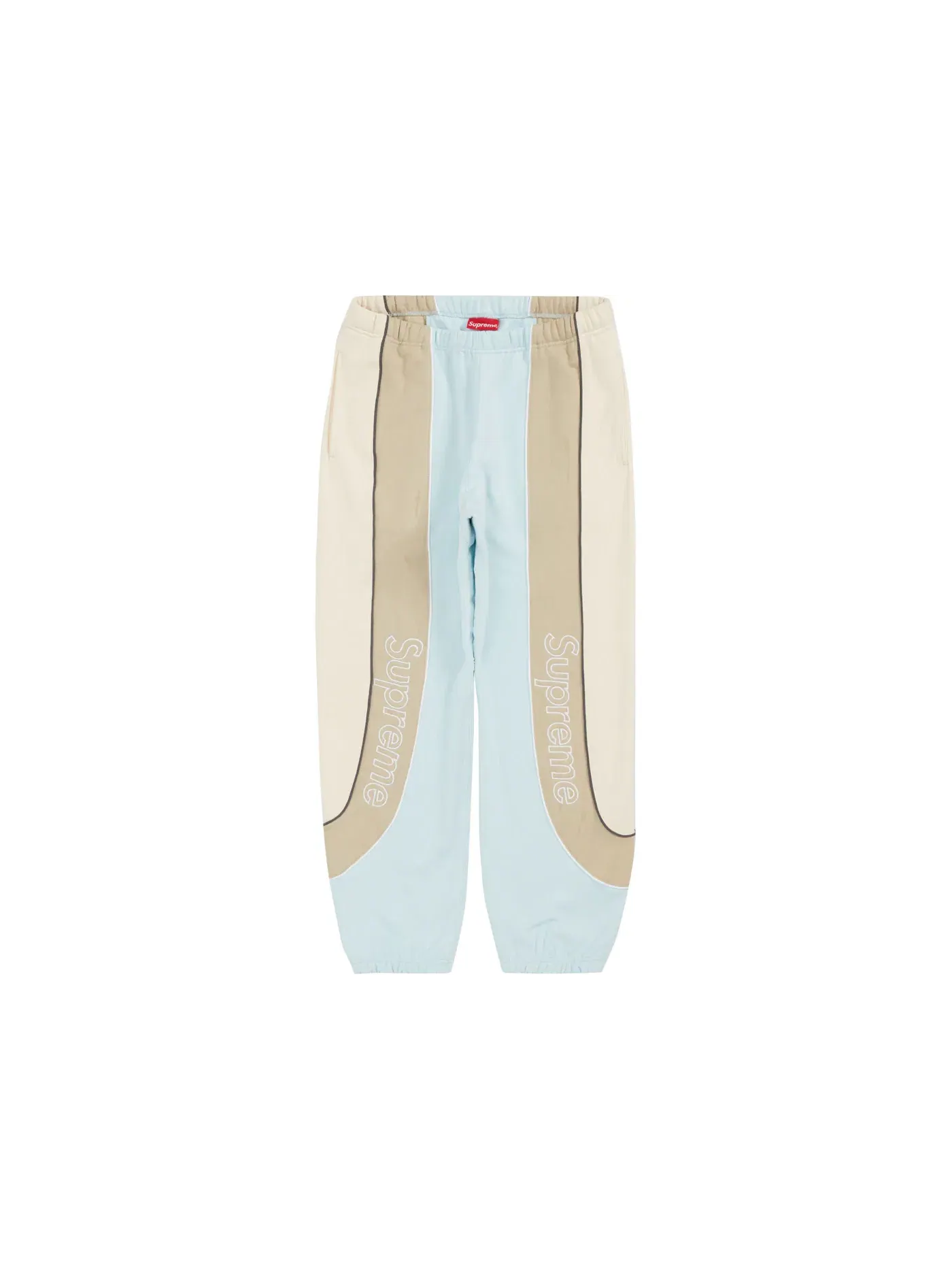 Мужские спортивные штаны с панелями Supreme Sweatpant — изображение 1 из 2, бледный синий