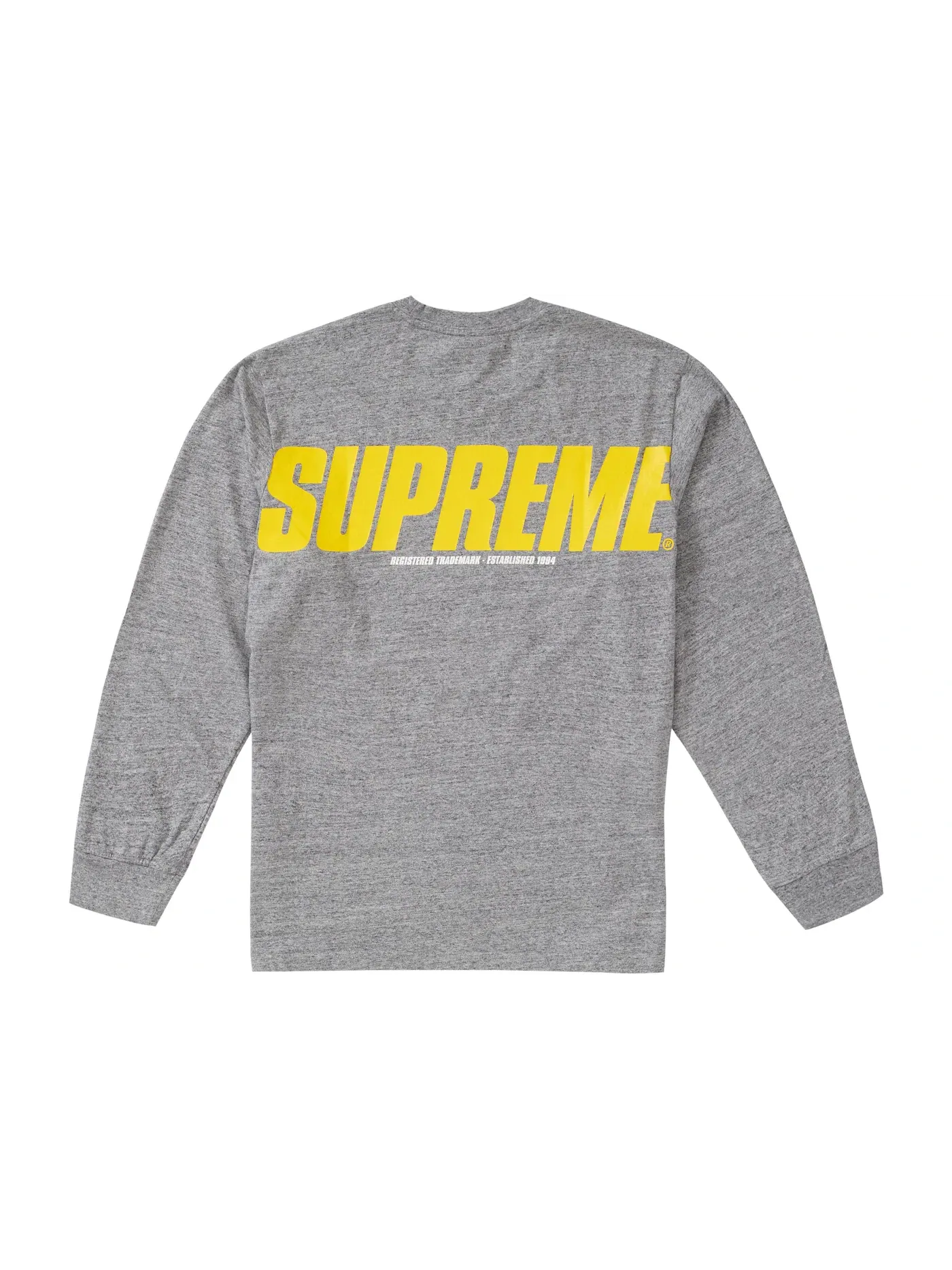 Мужская футболка с длинным рукавом Supreme L/S Top — изображение 2 из 2, серый