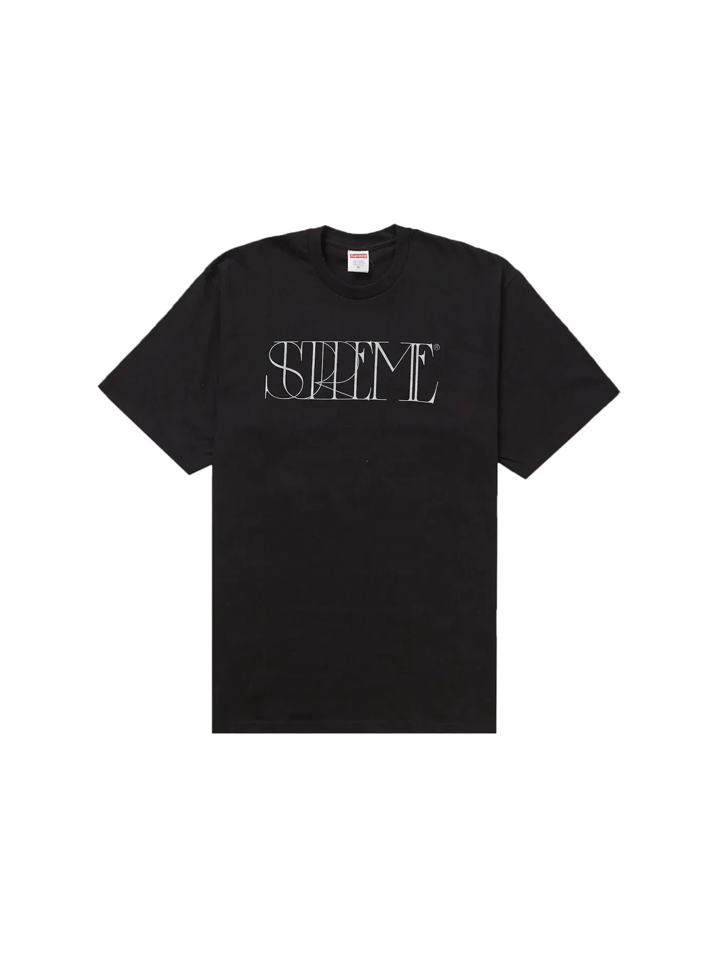 Мужская футболка с принтом Supreme Tee — изображение 1 из 1, черный