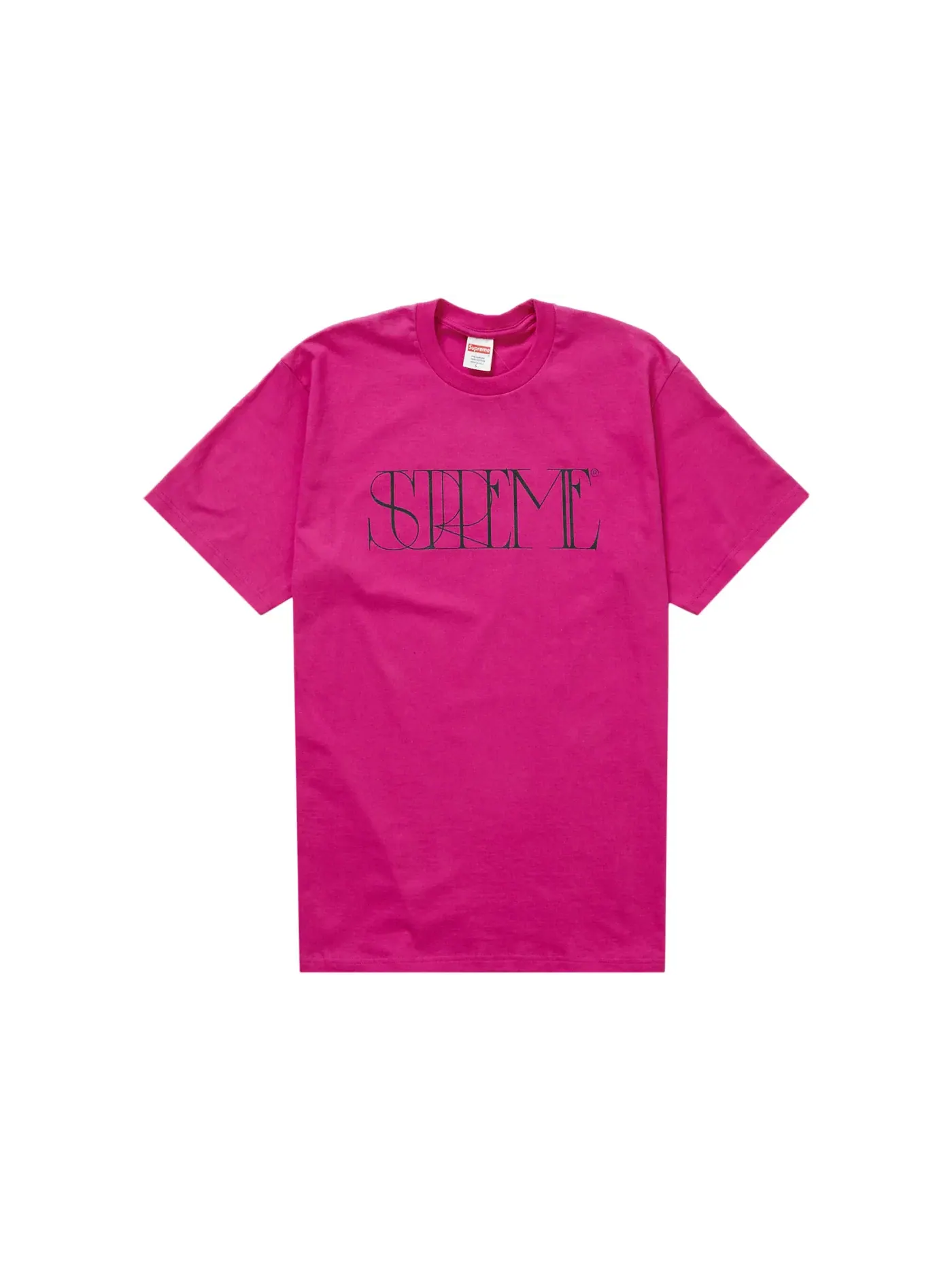 Мужская футболка с принтом Supreme Tee — изображение 1 из 1, маджента