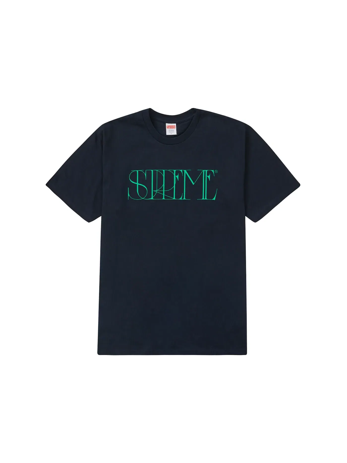 Мужская футболка с принтом Supreme Tee — изображение 1 из 1, темно-синий