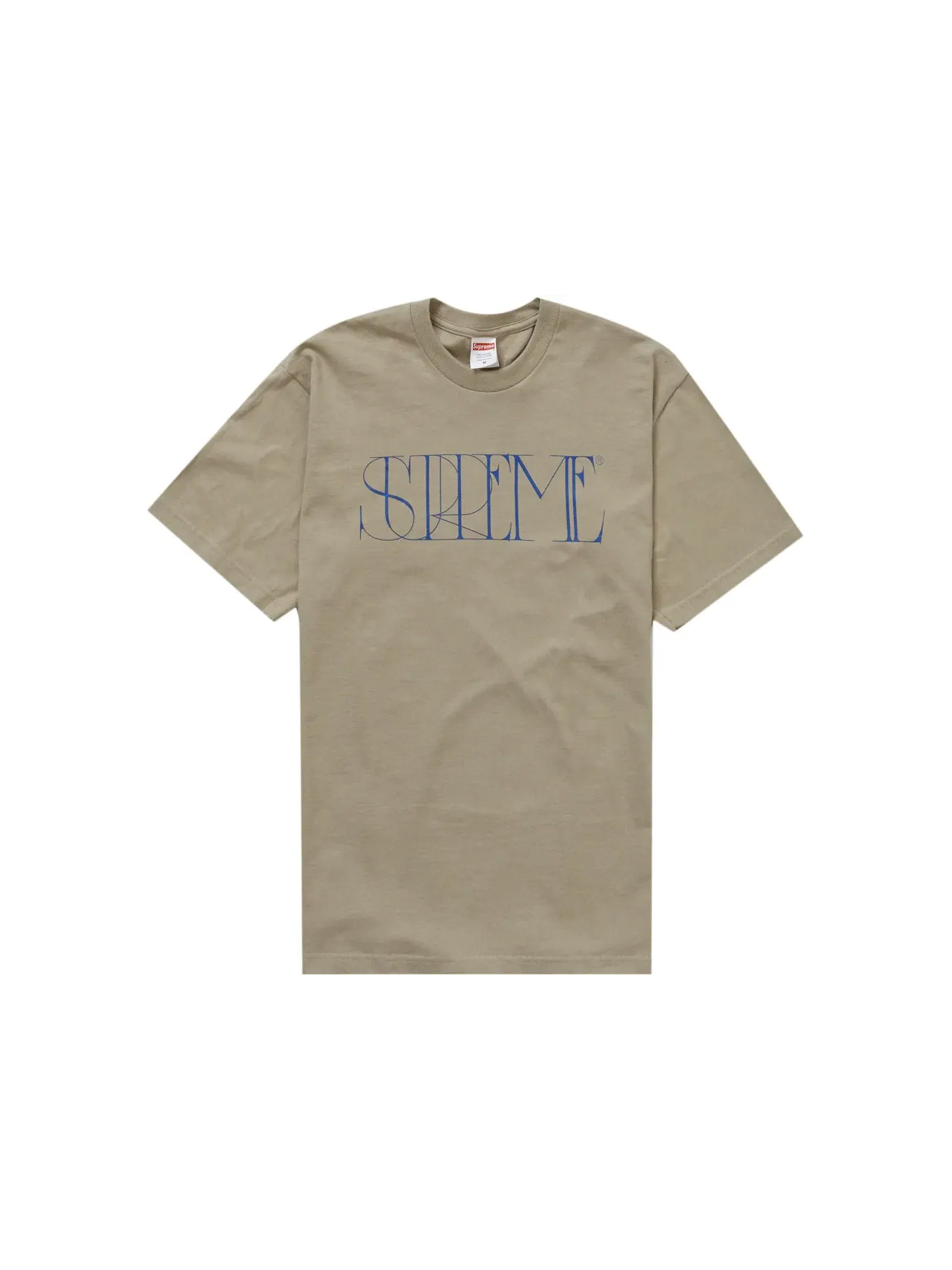 Мужская футболка с принтом Supreme Tee — изображение 1 из 1, серый