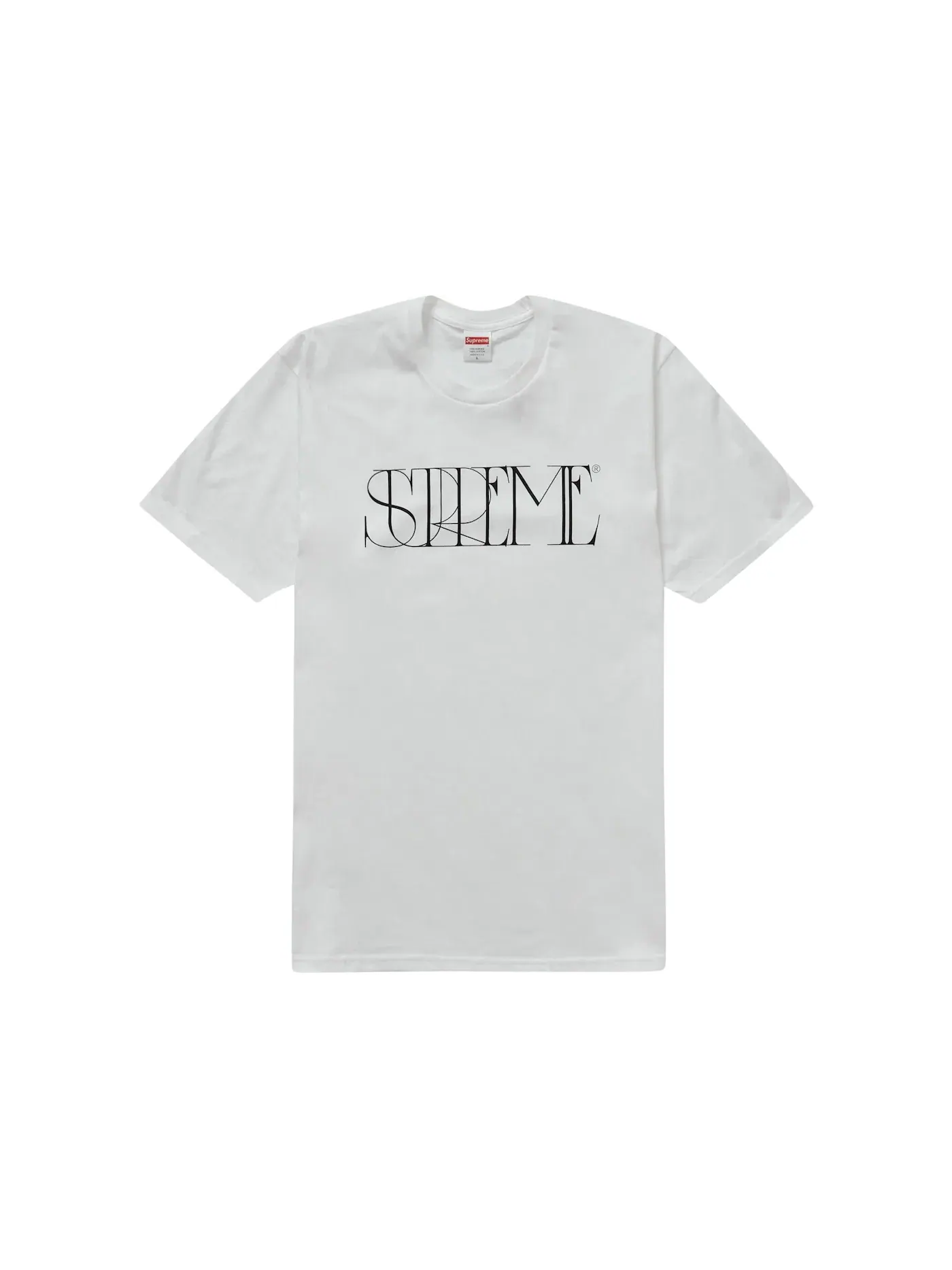 Мужская футболка с принтом Supreme Tee — изображение 1 из 1, белый
