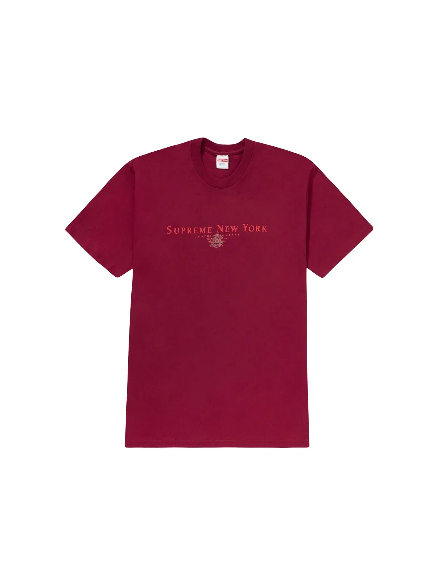 Мужская футболка с принтом Supreme Tee — изображение 1 из 1, красный