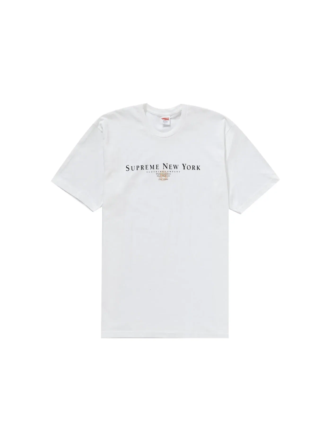 Мужская футболка с принтом Supreme Tee — изображение 1 из 1, белый