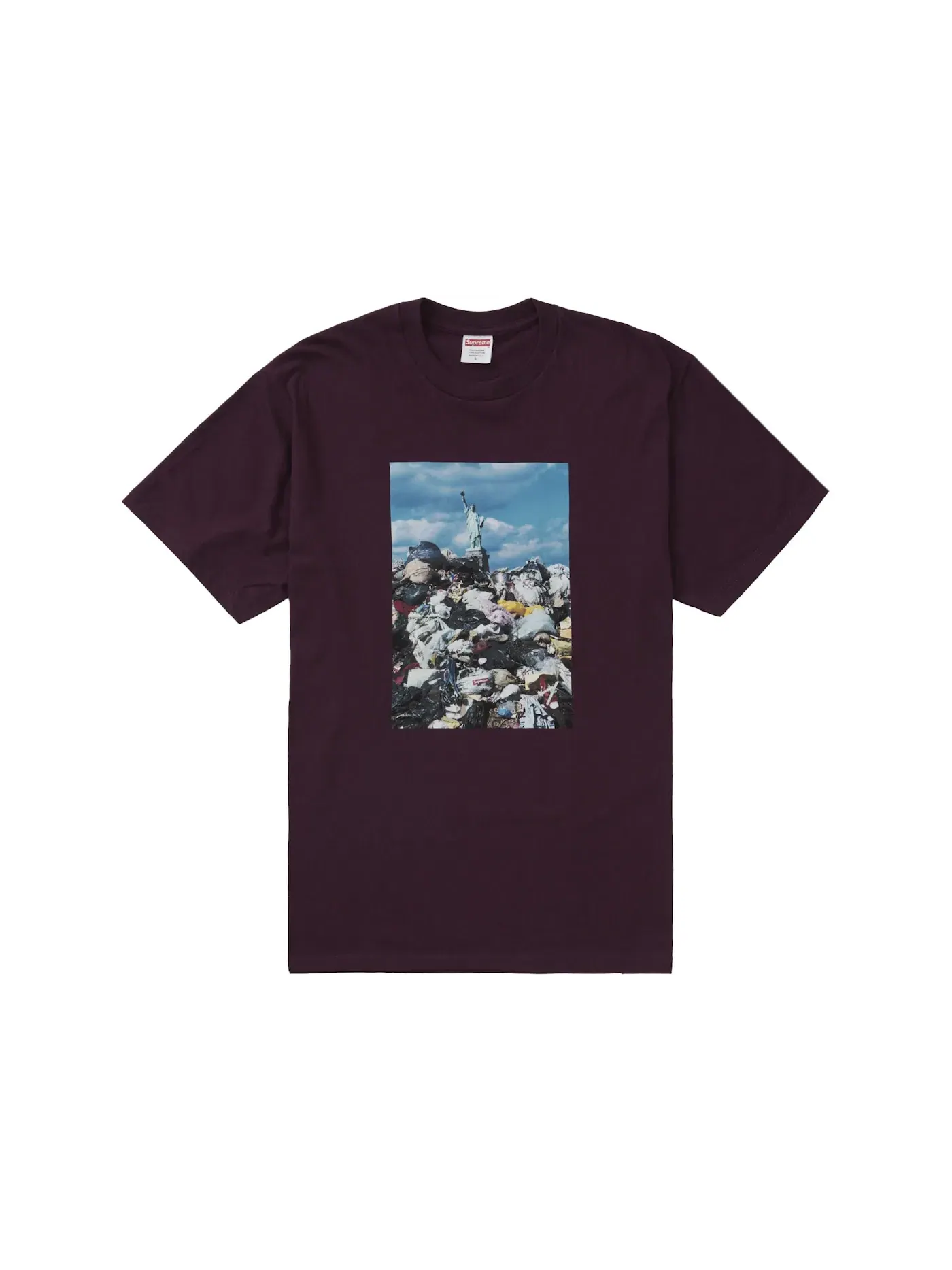 Мужская футболка с принтом Supreme Tee — изображение 1 из 1, фиолетовый
