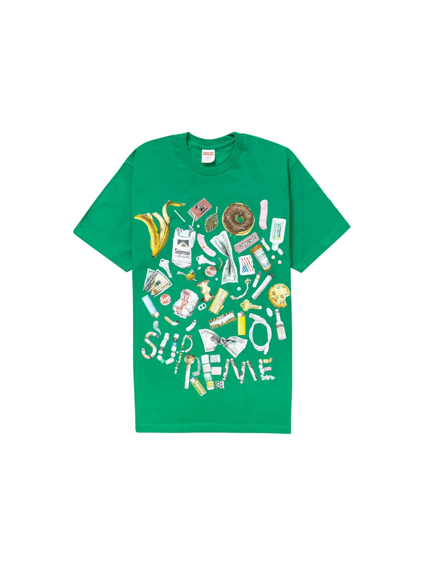 Мужская футболка с принтом Supreme Tee (SS23) — изображение 1 из 1, зеленый