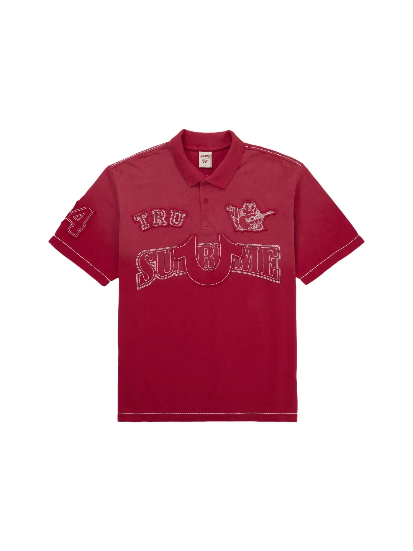 Мужское поло с аппликацией Polo Supreme — изображение 1 из 2, красный