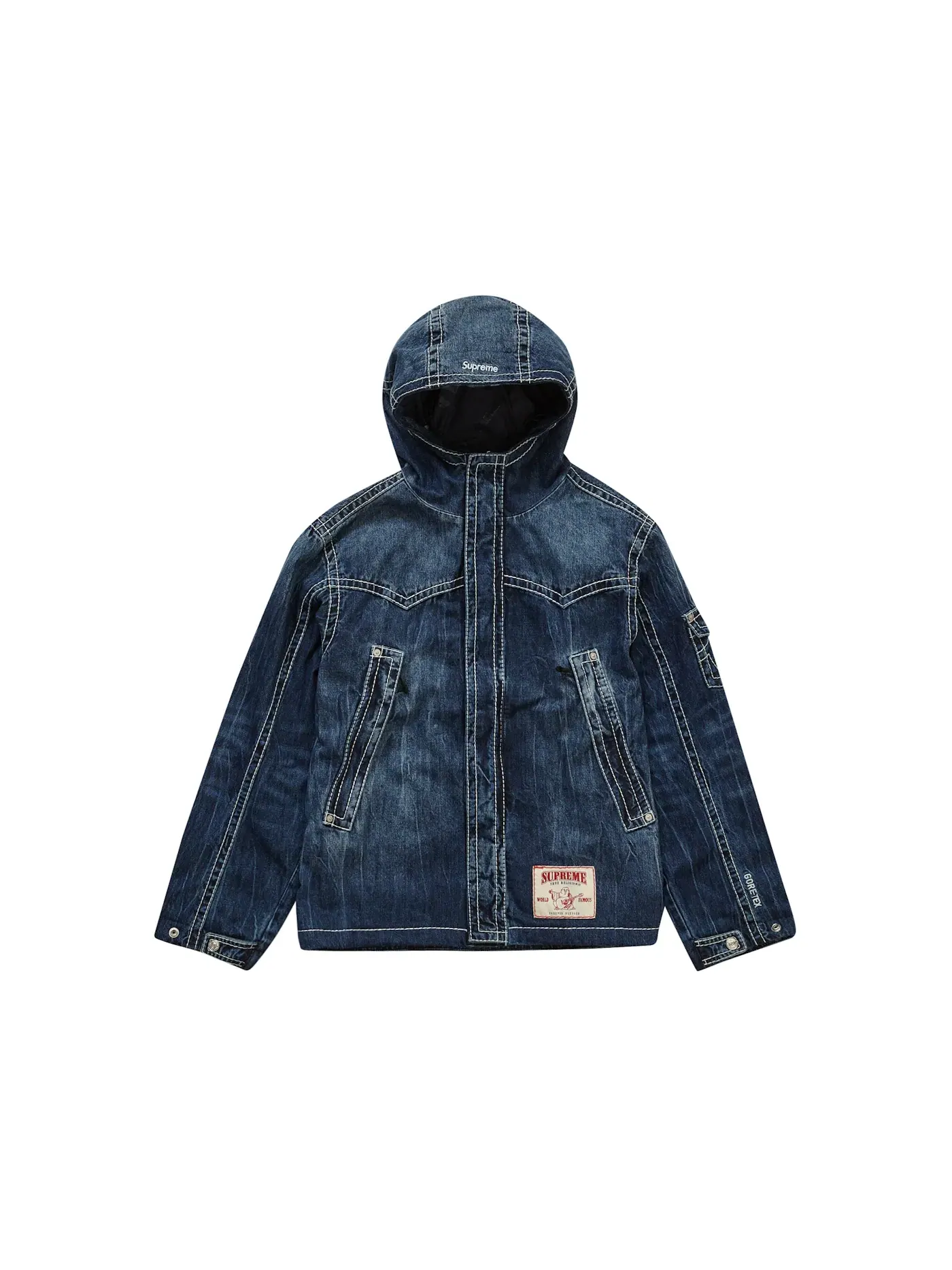 Мужская куртка с GORE-TEX Supreme True Religion Jacket — изображение 1 из 3, джинсовый синий