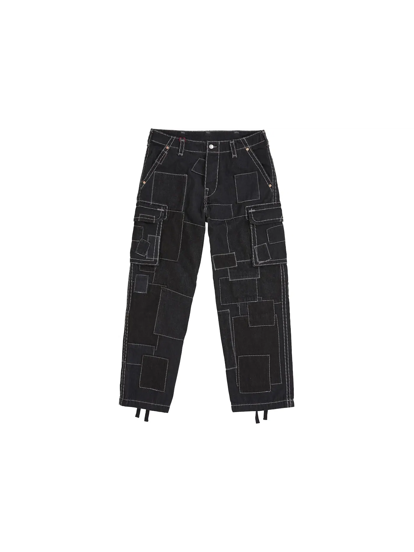 Мужские брюки карго с патчворком Supreme True Religion — изображение 1 из 2, черный