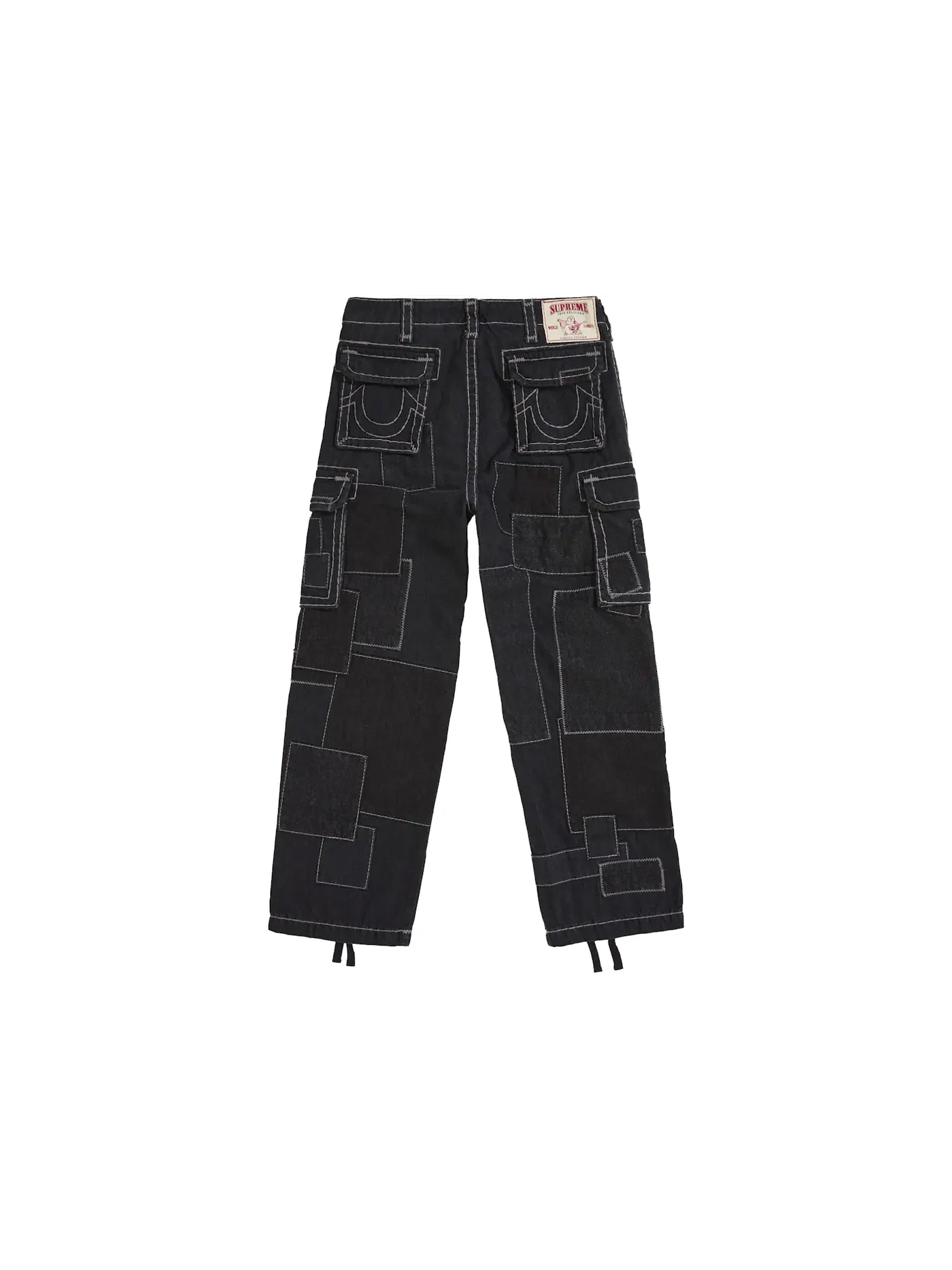 Мужские брюки карго с патчворком Supreme True Religion — изображение 2 из 2, черный