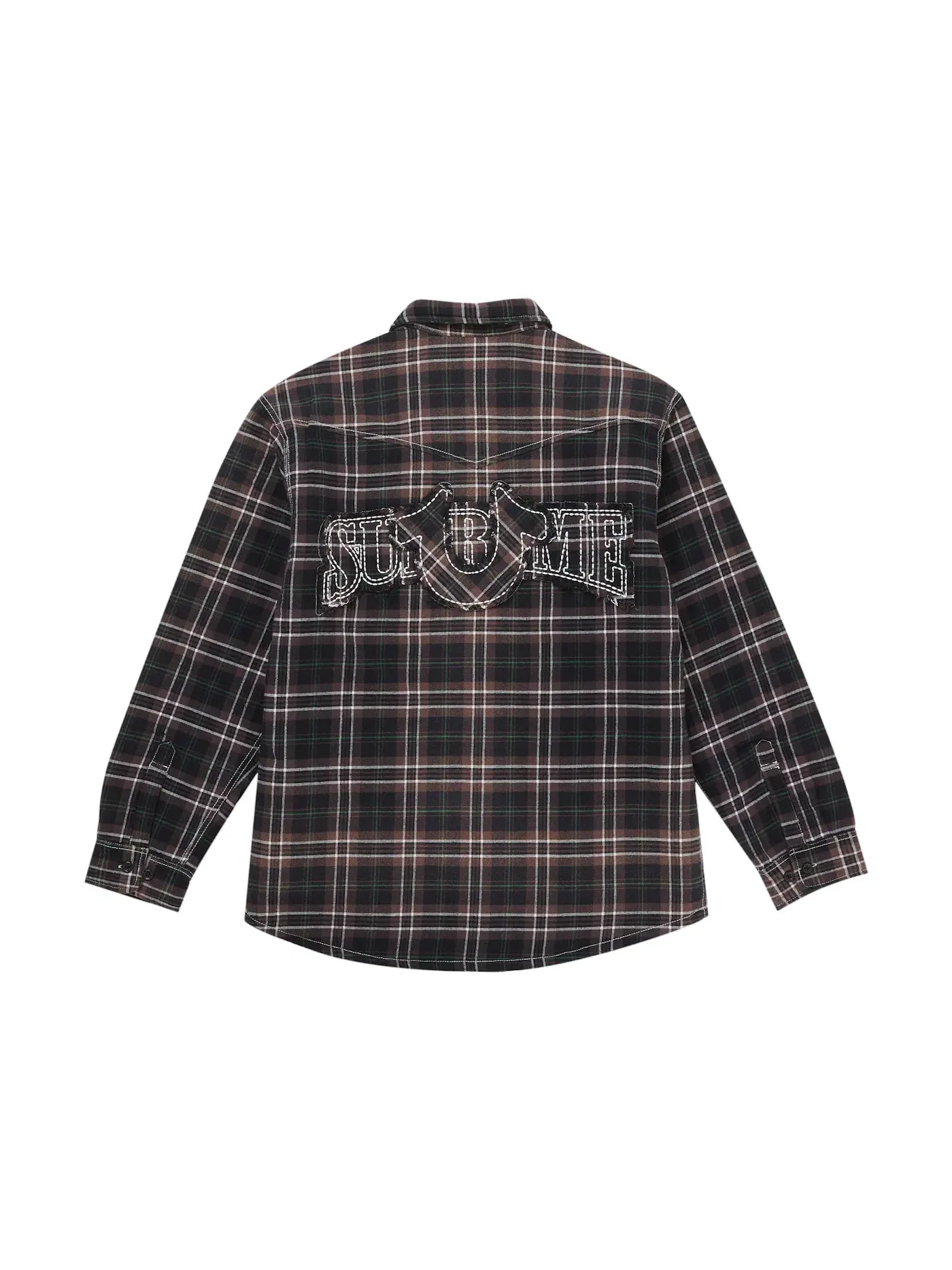 Мужская рубашка с начесом и стеганой подкладкой Supreme True Religion — изображение 3 из 3, черный
