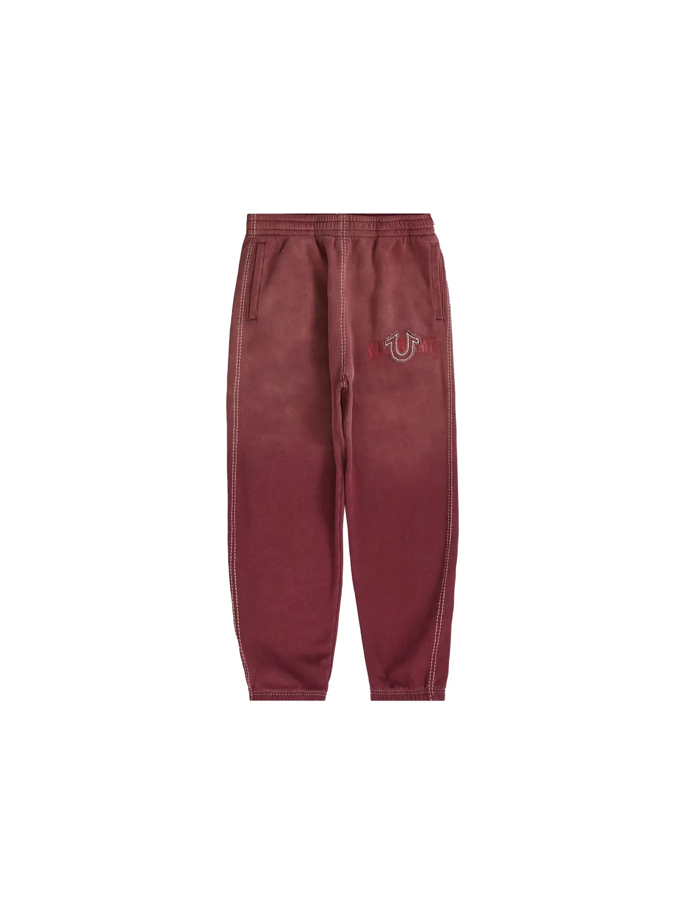 Мужские спортивные штаны с принтом Sweatpant Supreme — изображение 1 из 2, фиолетовый