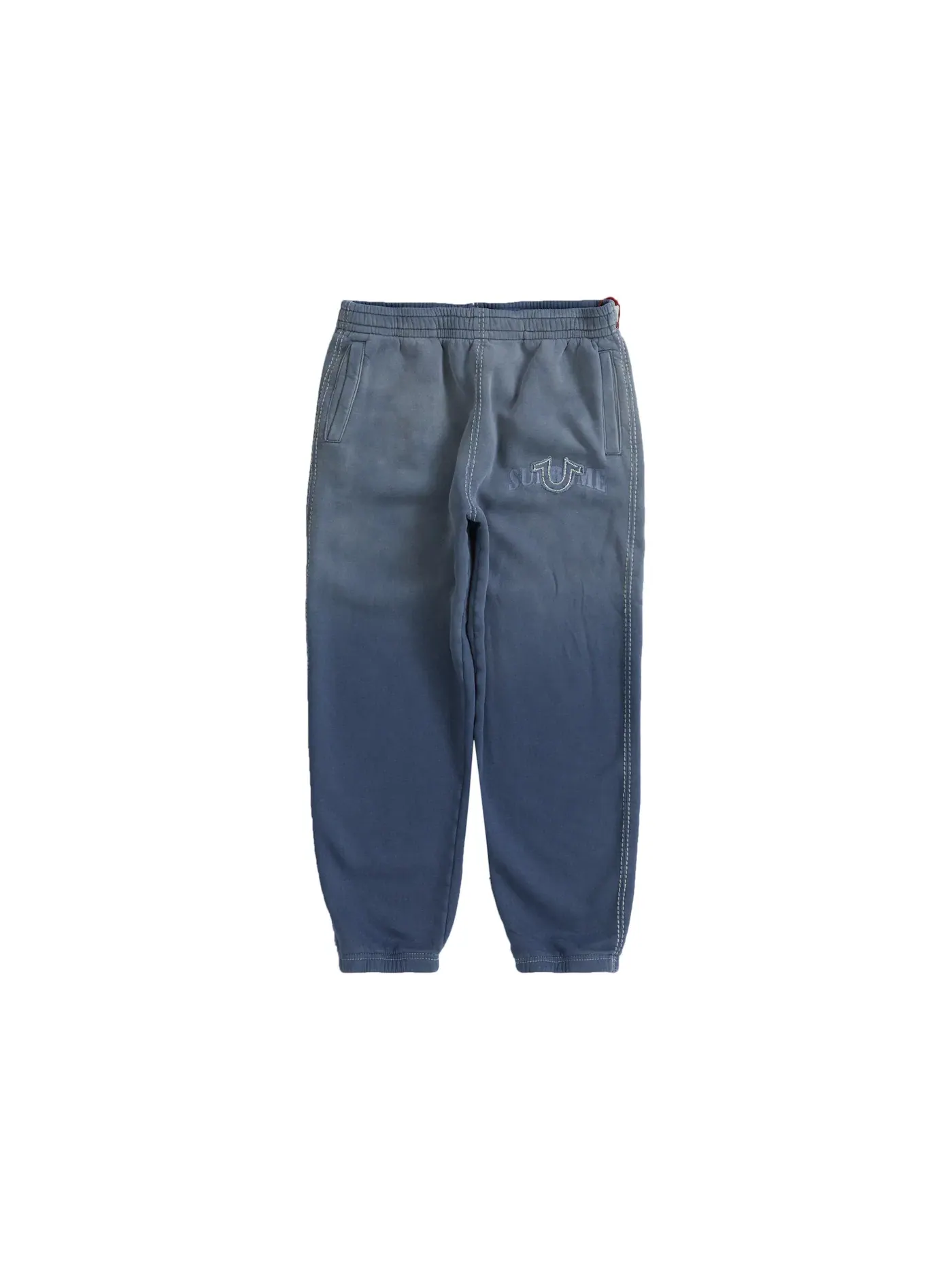 Мужские спортивные штаны с принтом Sweatpant Supreme — изображение 1 из 2, синий
