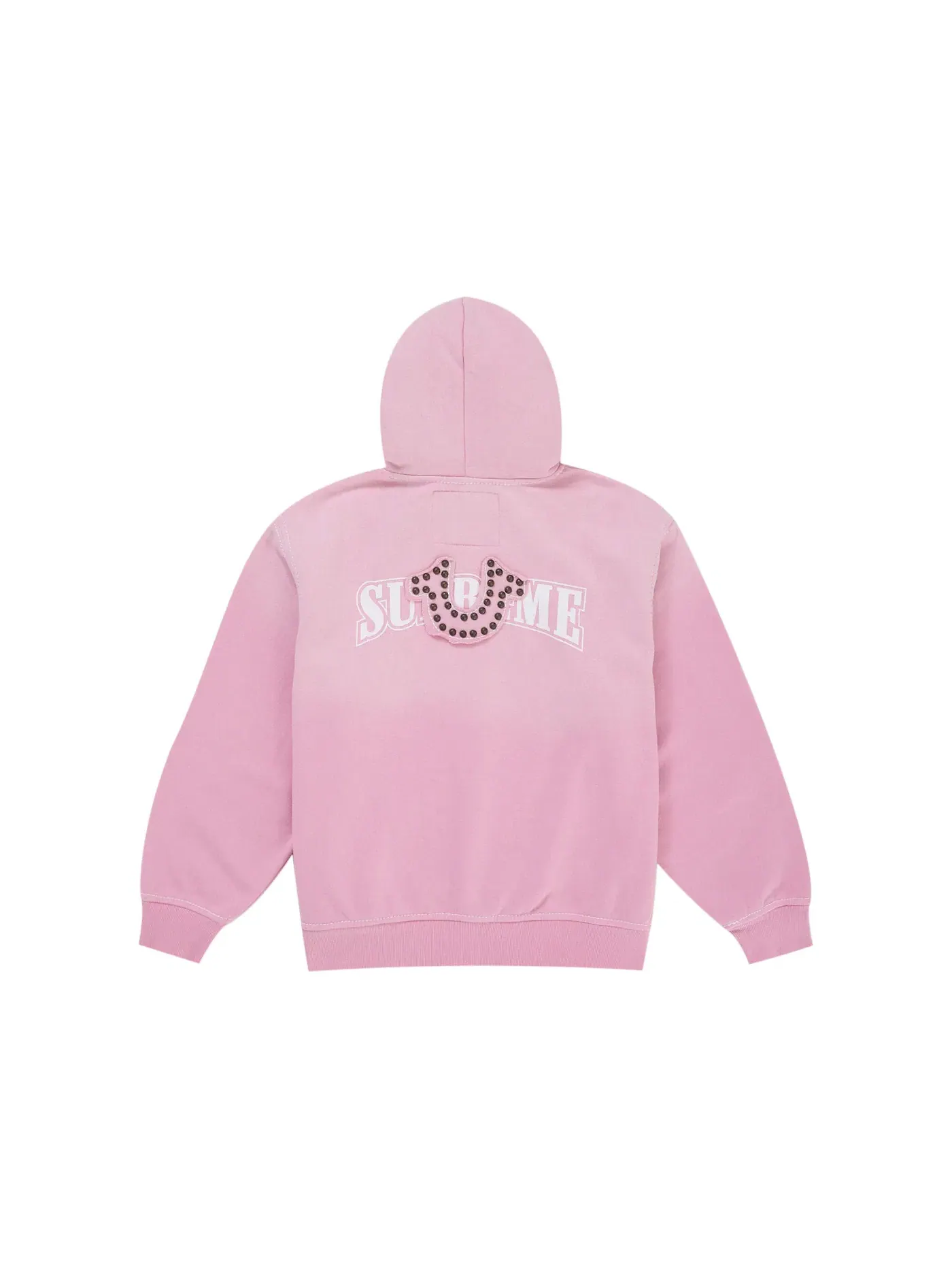Мужская худи на молнии с капюшоном FW25 Supreme — изображение 2 из 2, розовый