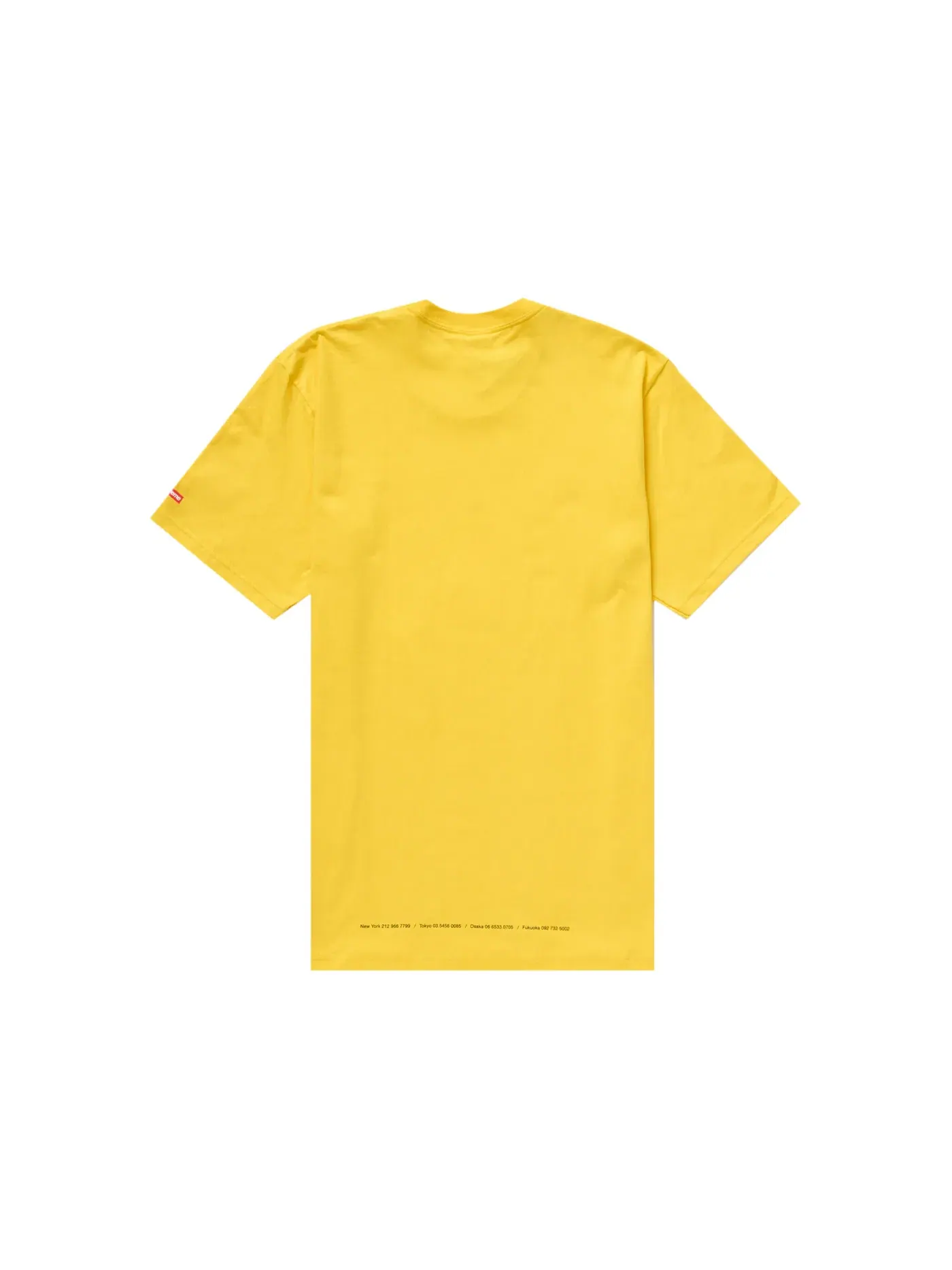 Мужская футболка с принтом Supreme Tunnel Tee — изображение 2 из 2, желтый