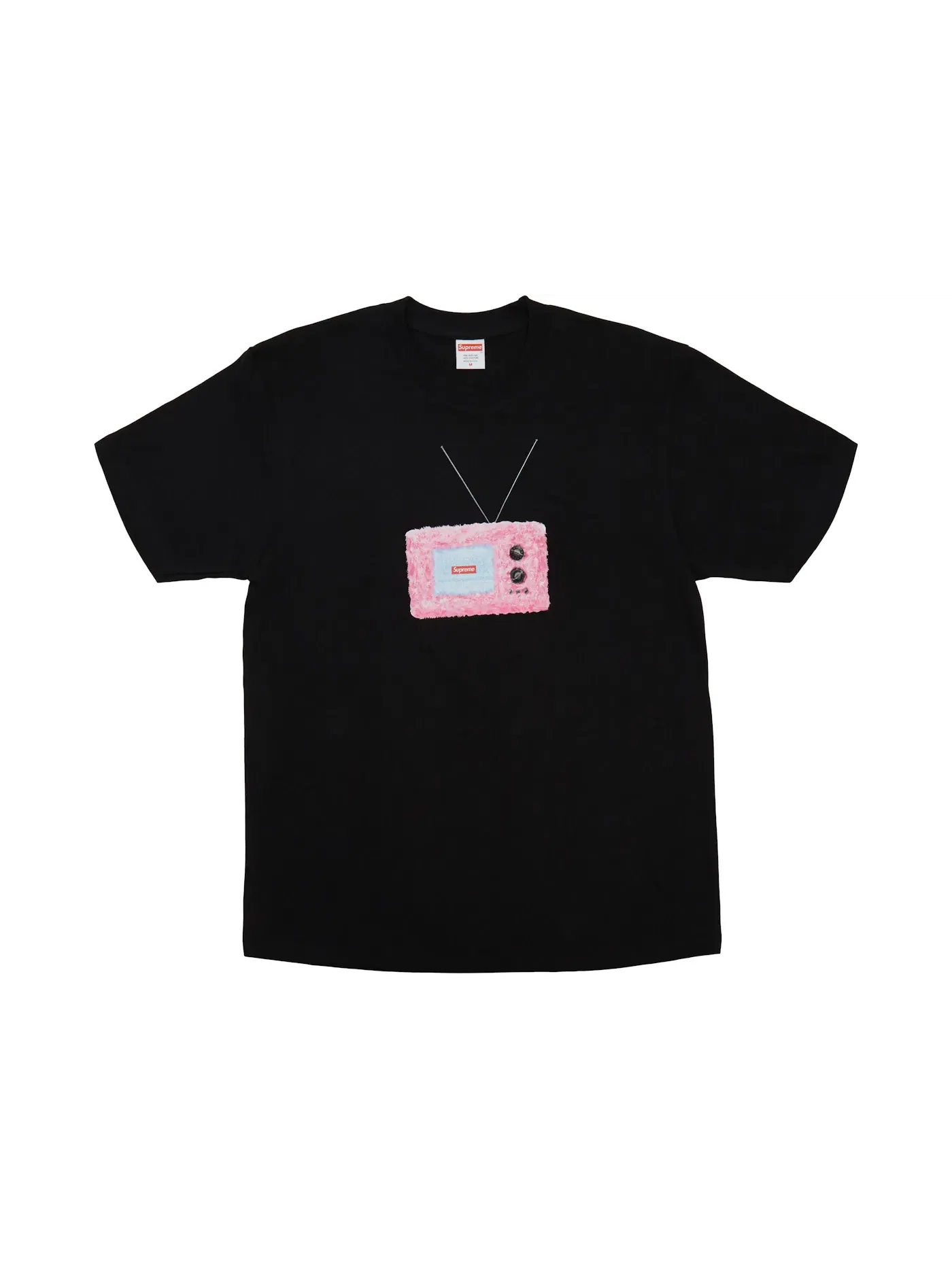Мужская футболка с принтом Supreme TV Tee Supreme — изображение 1 из 1, черный