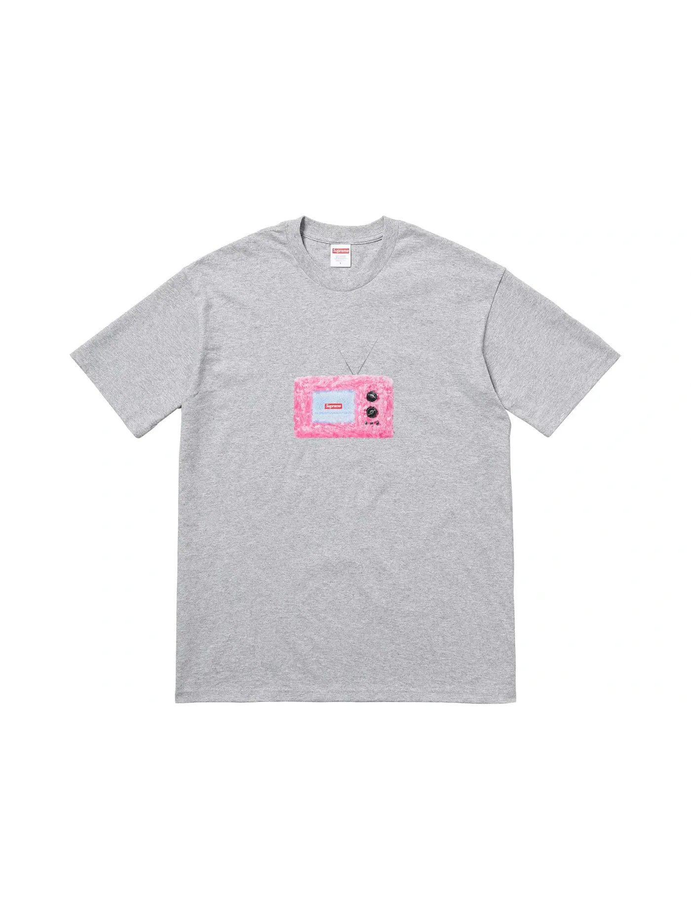 Мужская футболка с принтом Supreme Tee — изображение 1 из 1, серый