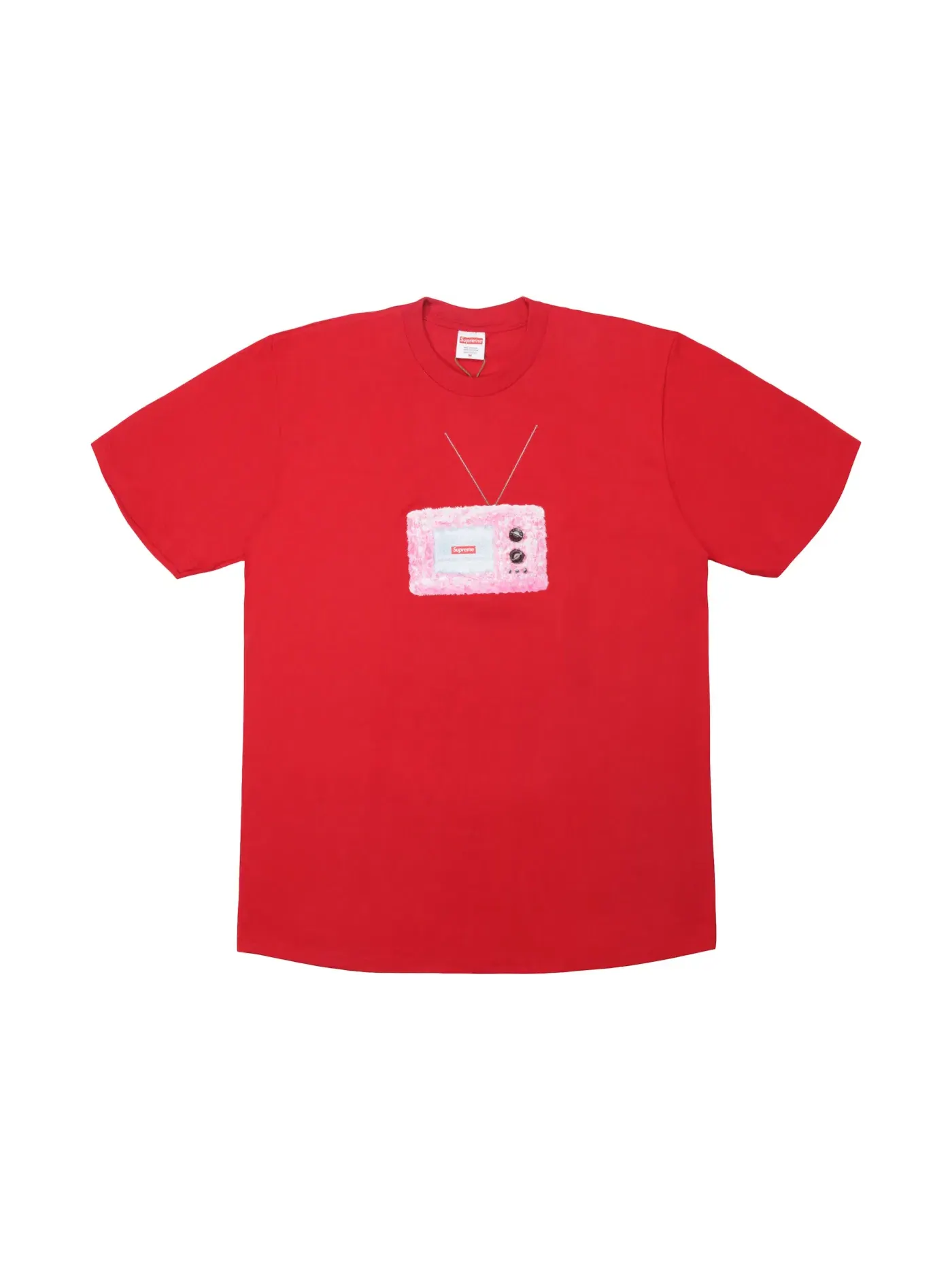 Мужская футболка с принтом Supreme Tee — изображение 1 из 1, красный