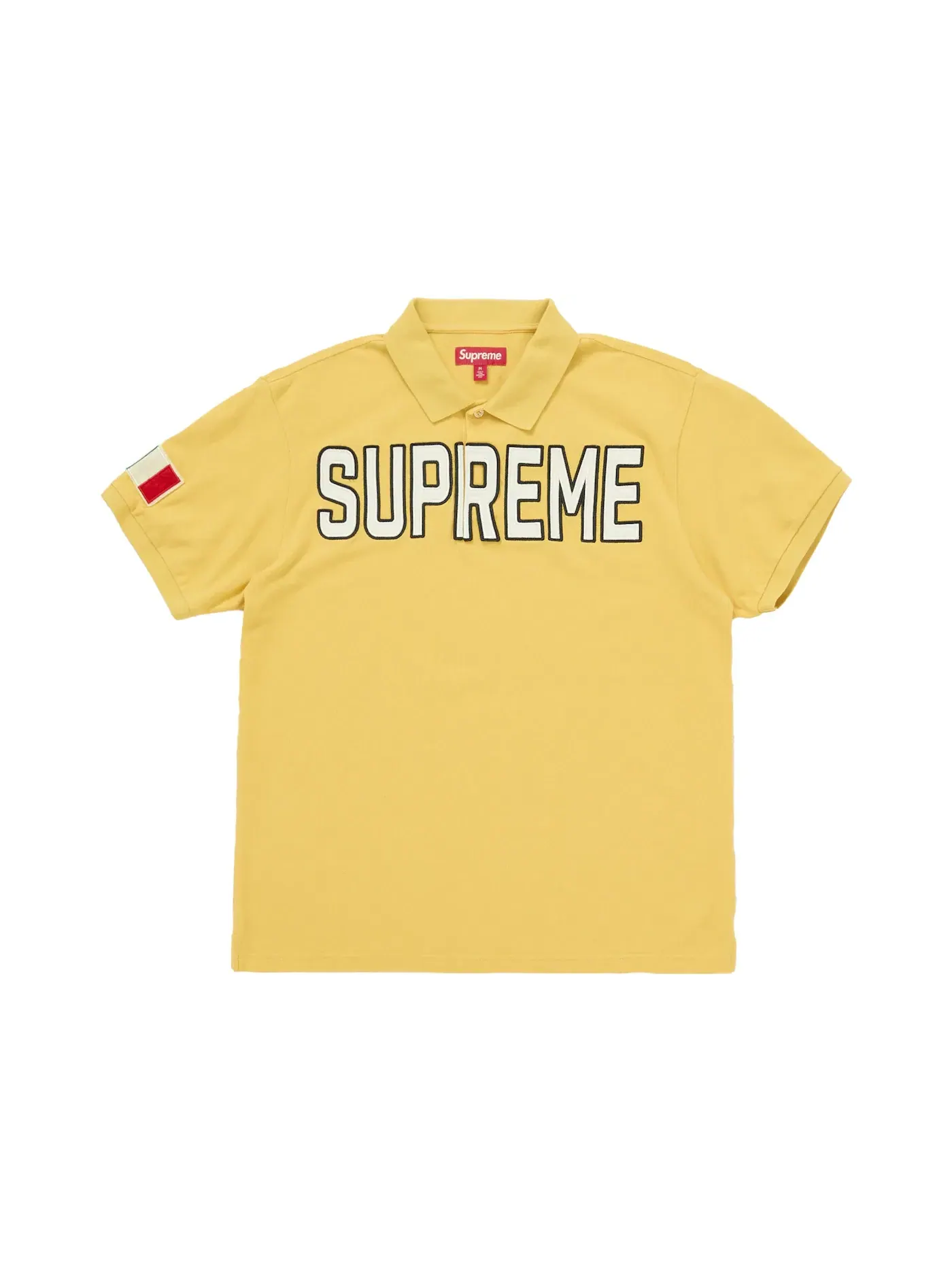 Мужское поло с принтом Polo Supreme — изображение 1 из 1, желтый