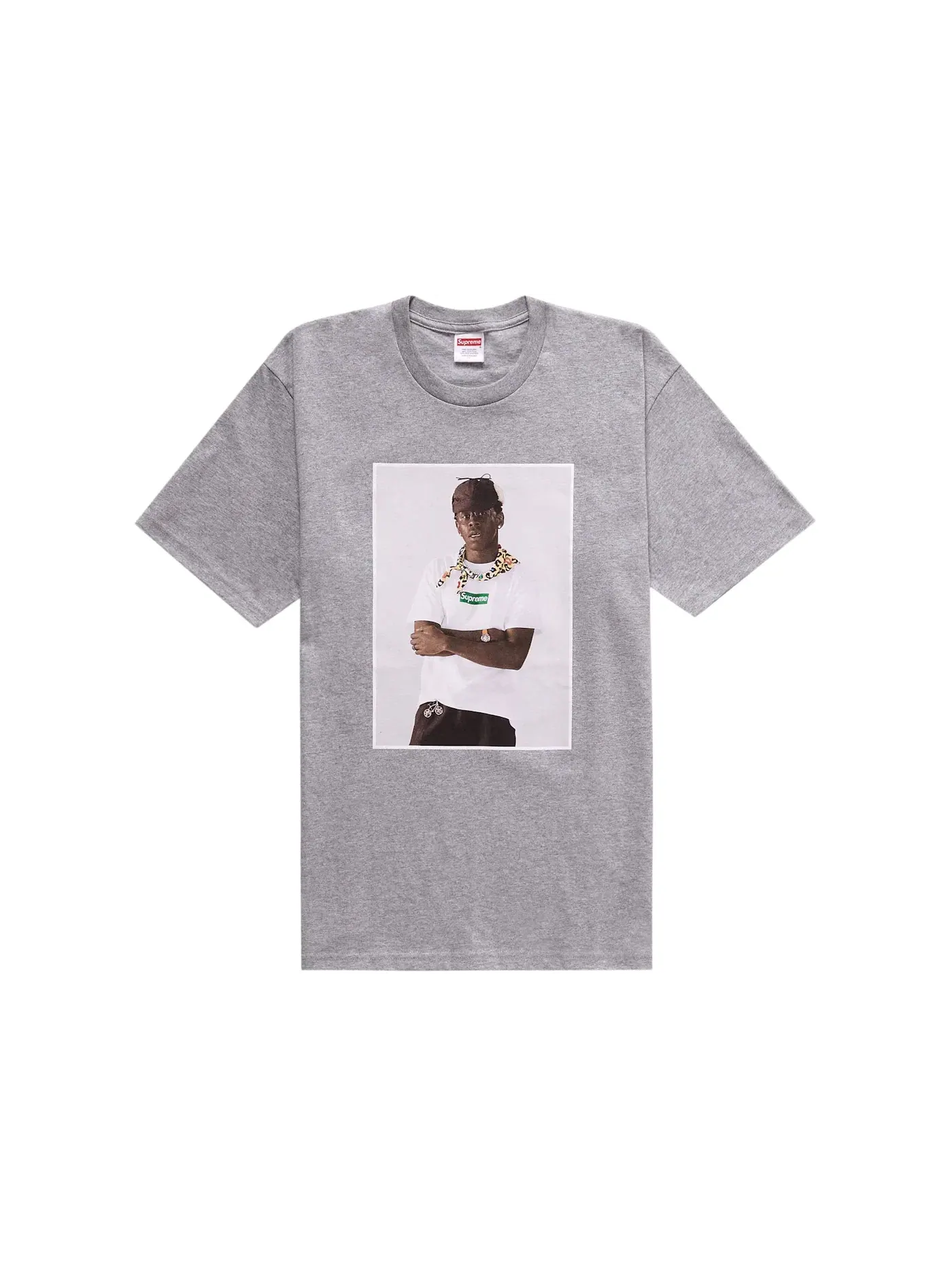 Мужская футболка с принтом Tee Supreme — изображение 1 из 1, серый