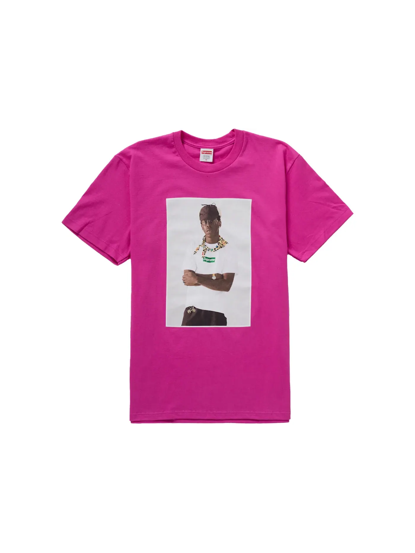 Мужская футболка с принтом Tee Supreme — изображение 1 из 1, маджента