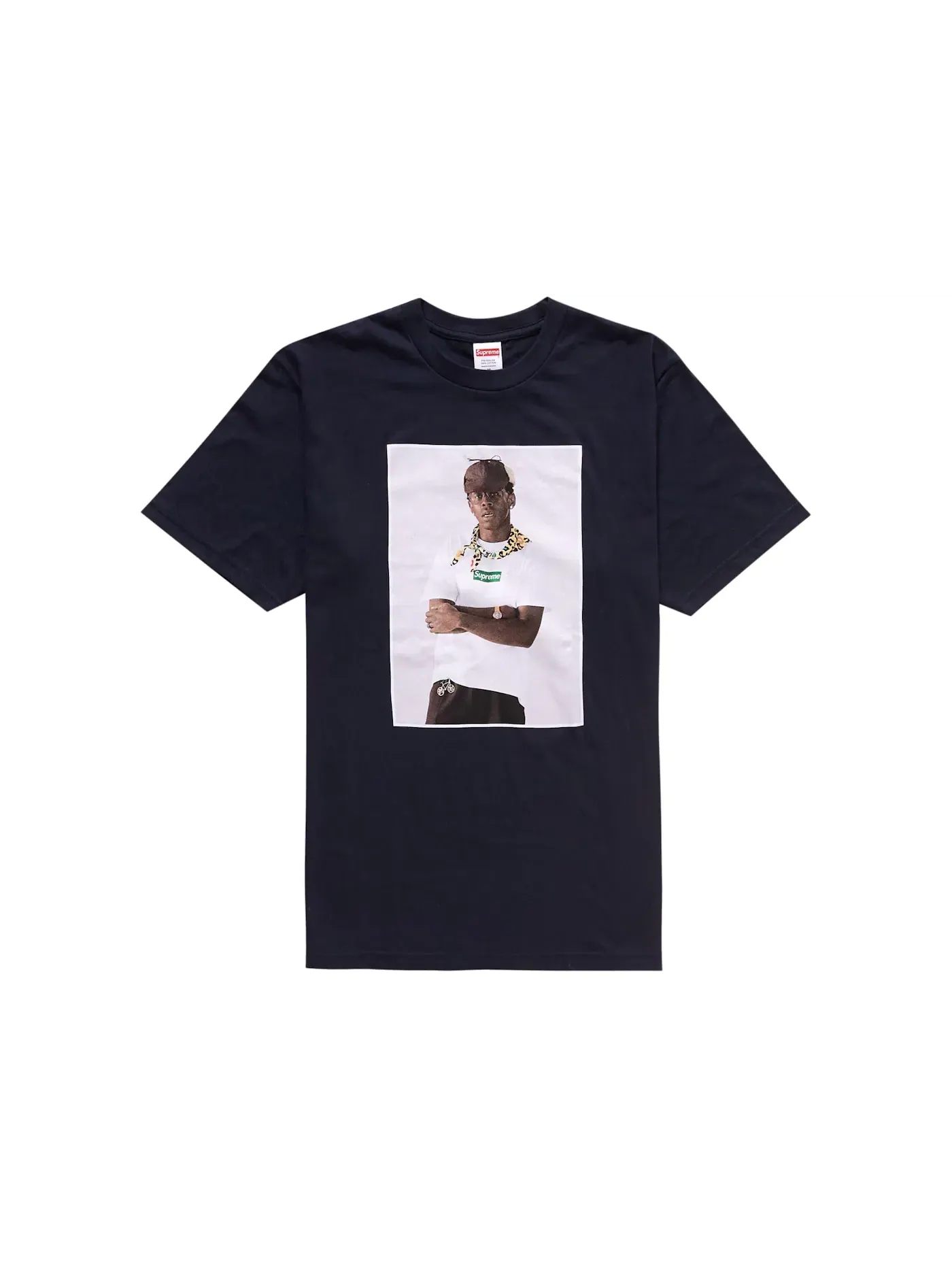 Мужская футболка с принтом Tee Supreme — изображение 1 из 1, темно-синий