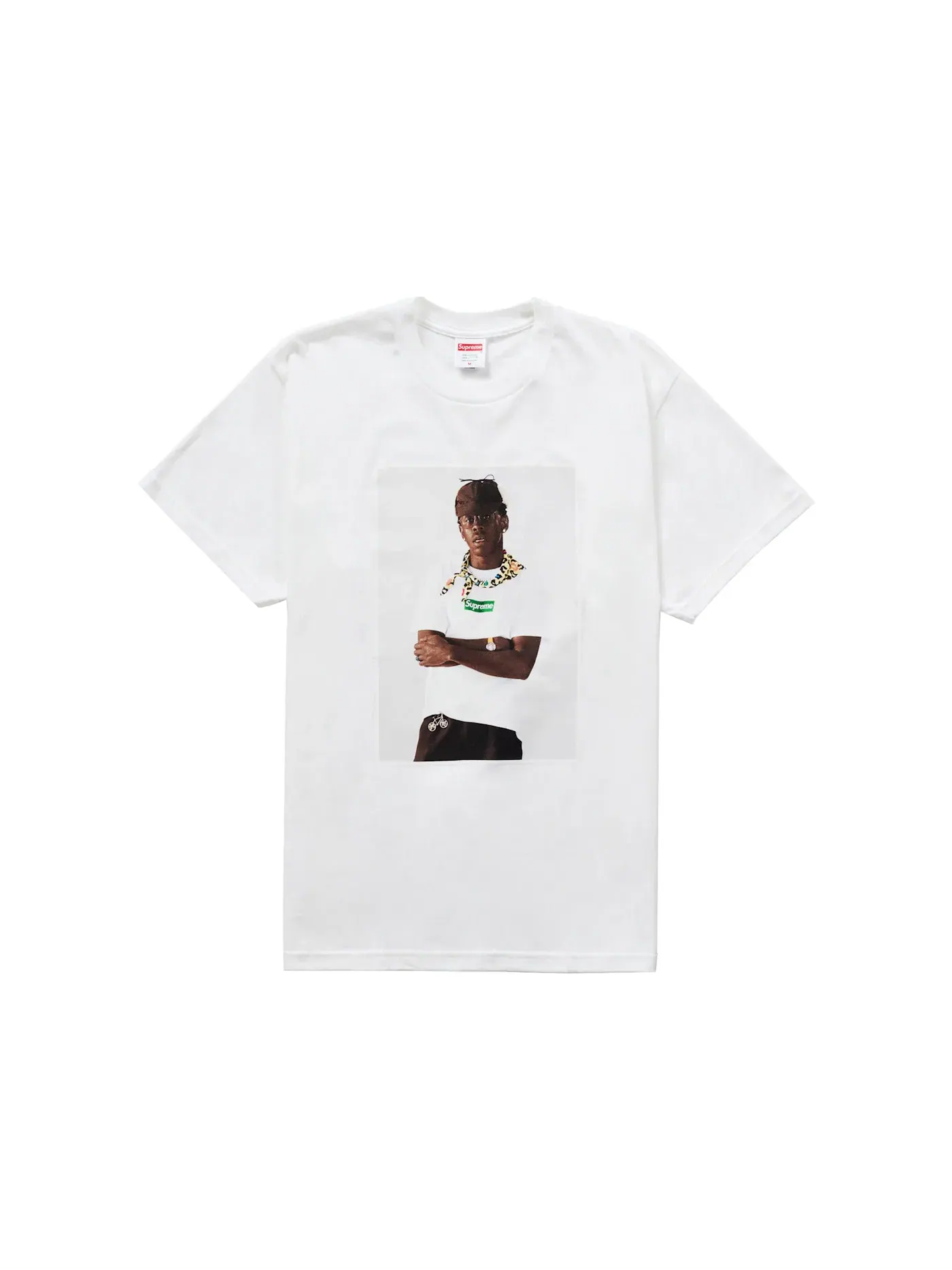Мужская футболка с принтом Tyler, The Creator Supreme — изображение 1 из 1, белый