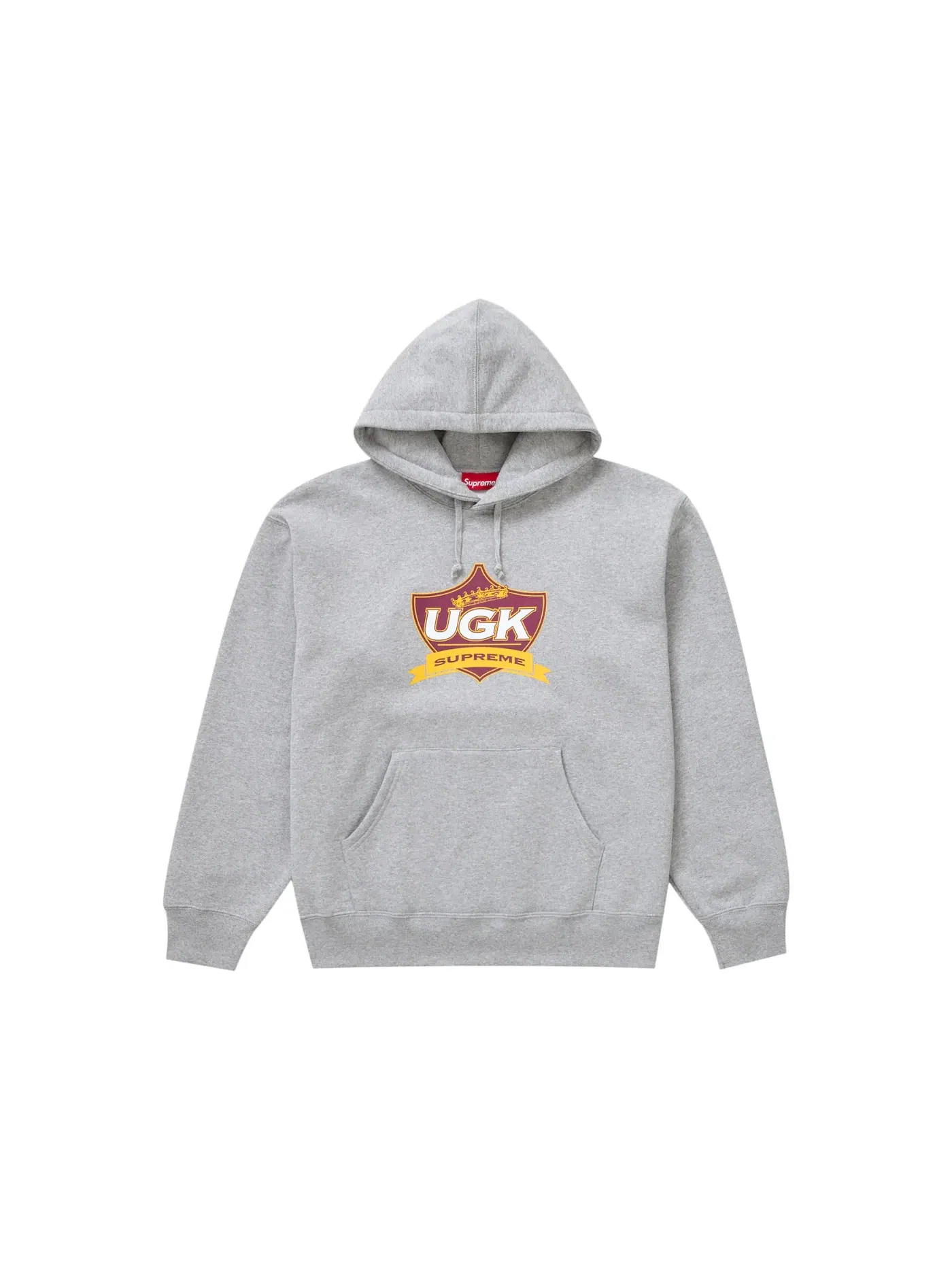 Мужской худи с капюшоном Supreme UGK — изображение 1 из 2, серый