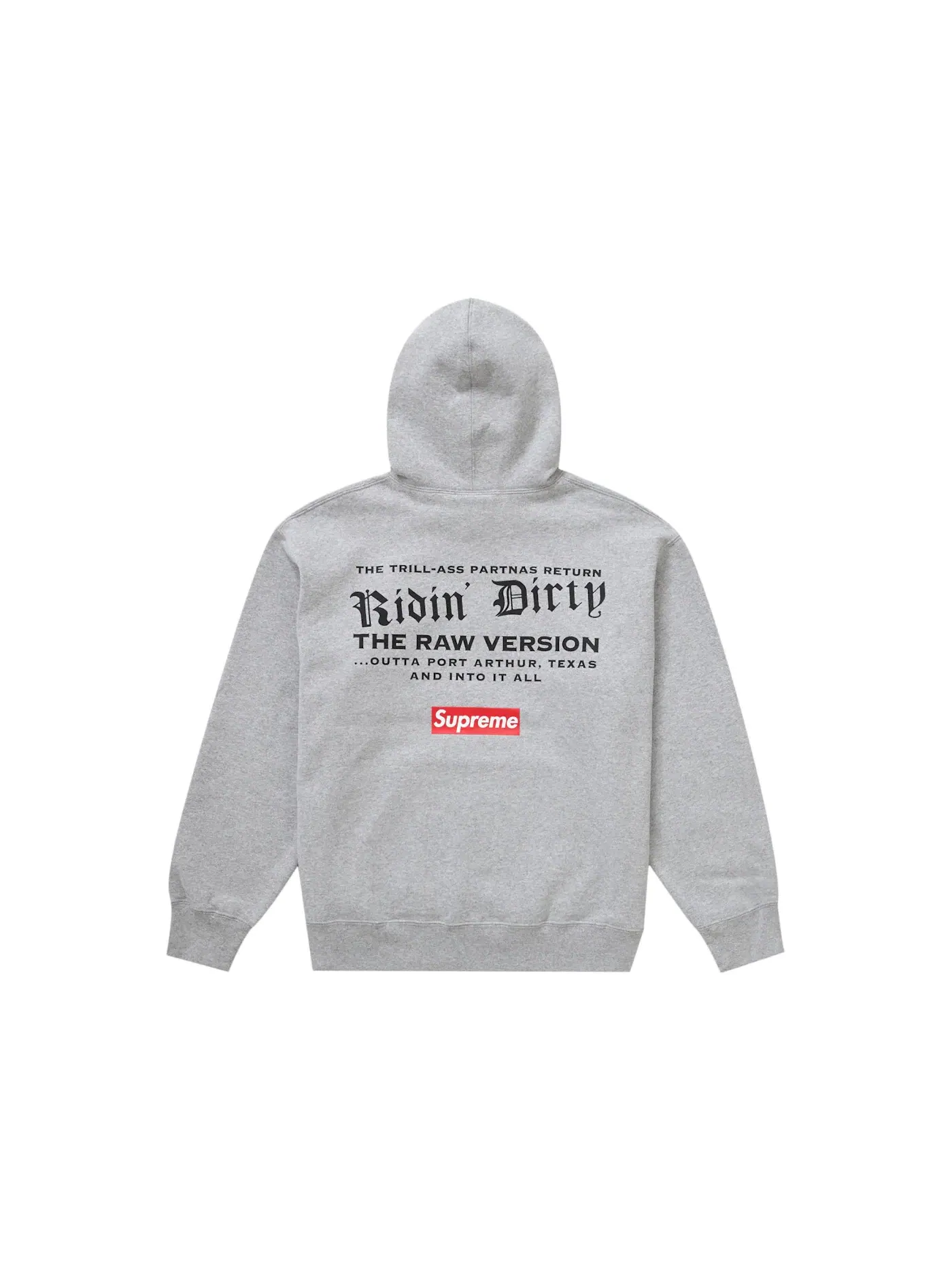 Мужской худи с капюшоном Supreme UGK — изображение 2 из 2, серый
