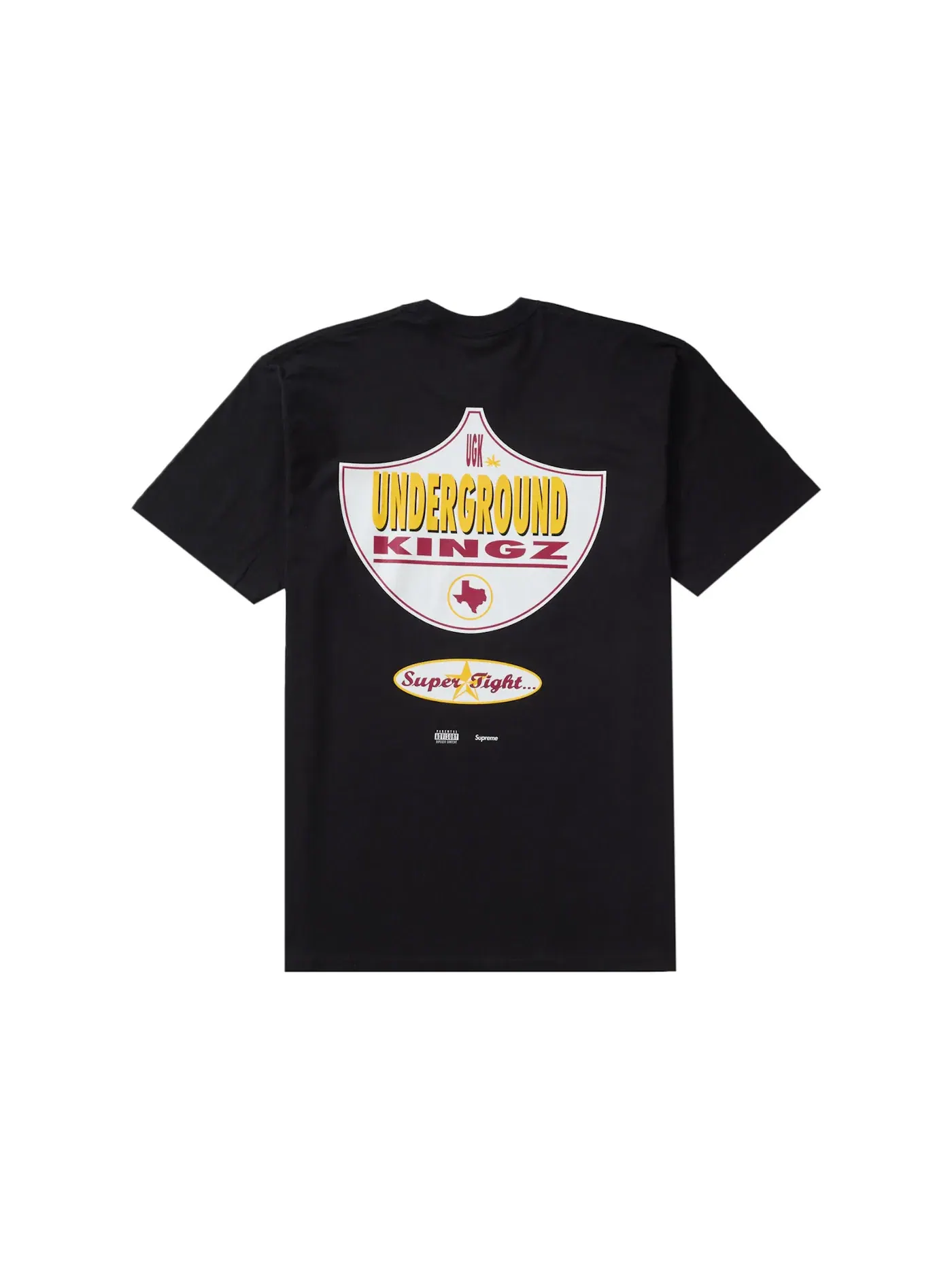 Мужская футболка с принтом UGK Super Tight Tee Supreme — изображение 1 из 2, черный