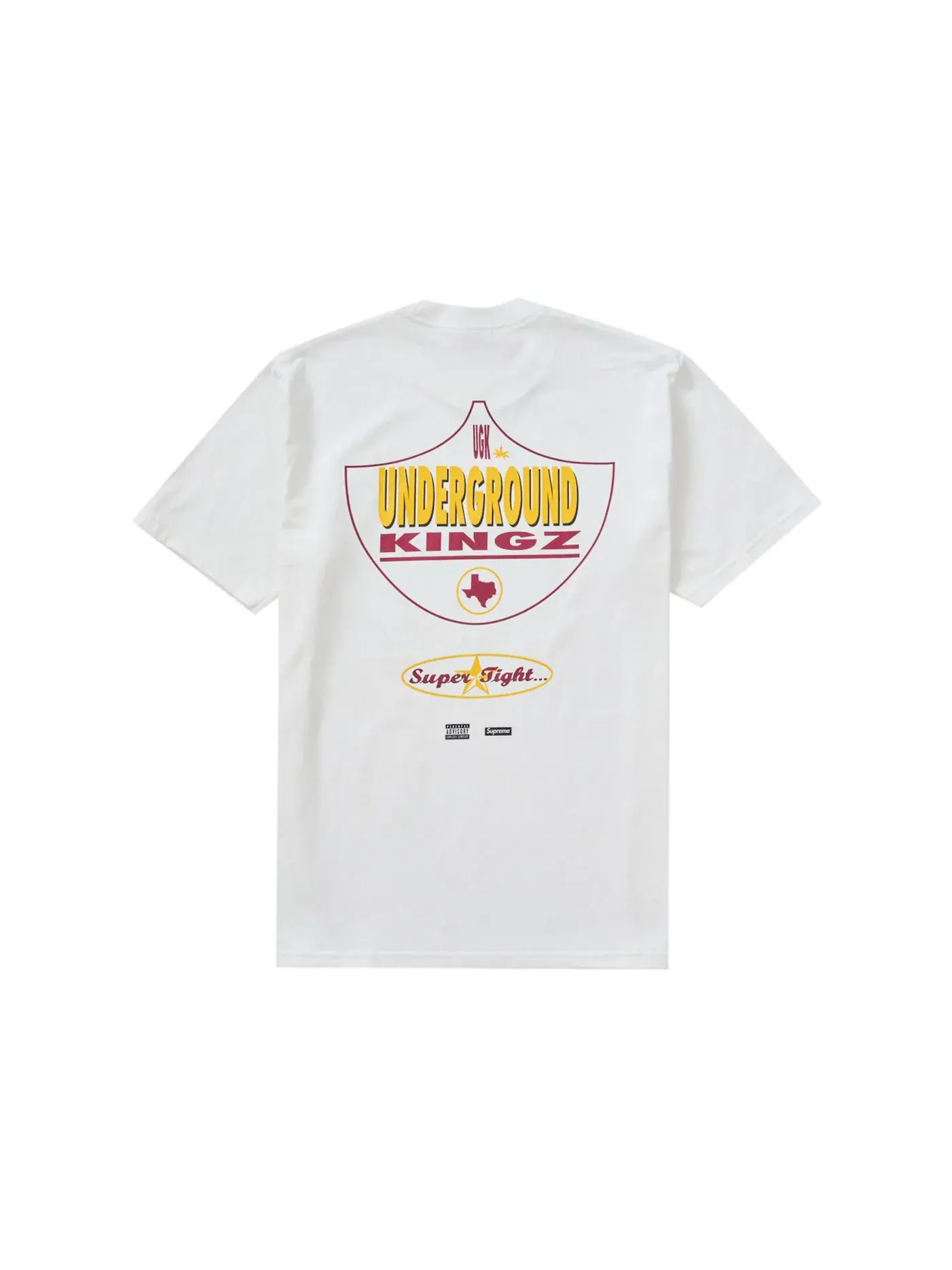 Мужская футболка с принтом Supreme Tee — изображение 1 из 2, белый