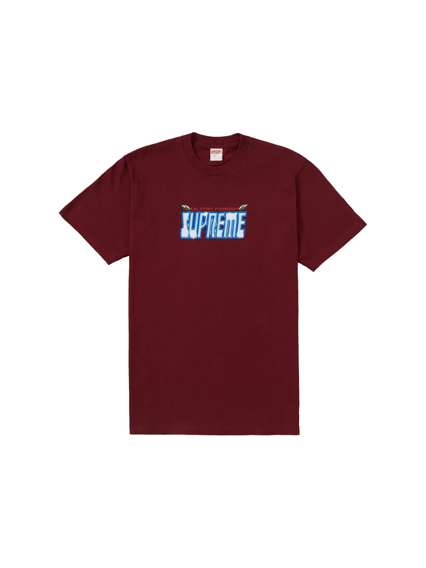 Мужская футболка с принтом Supreme Tee — изображение 1 из 1, бордовый