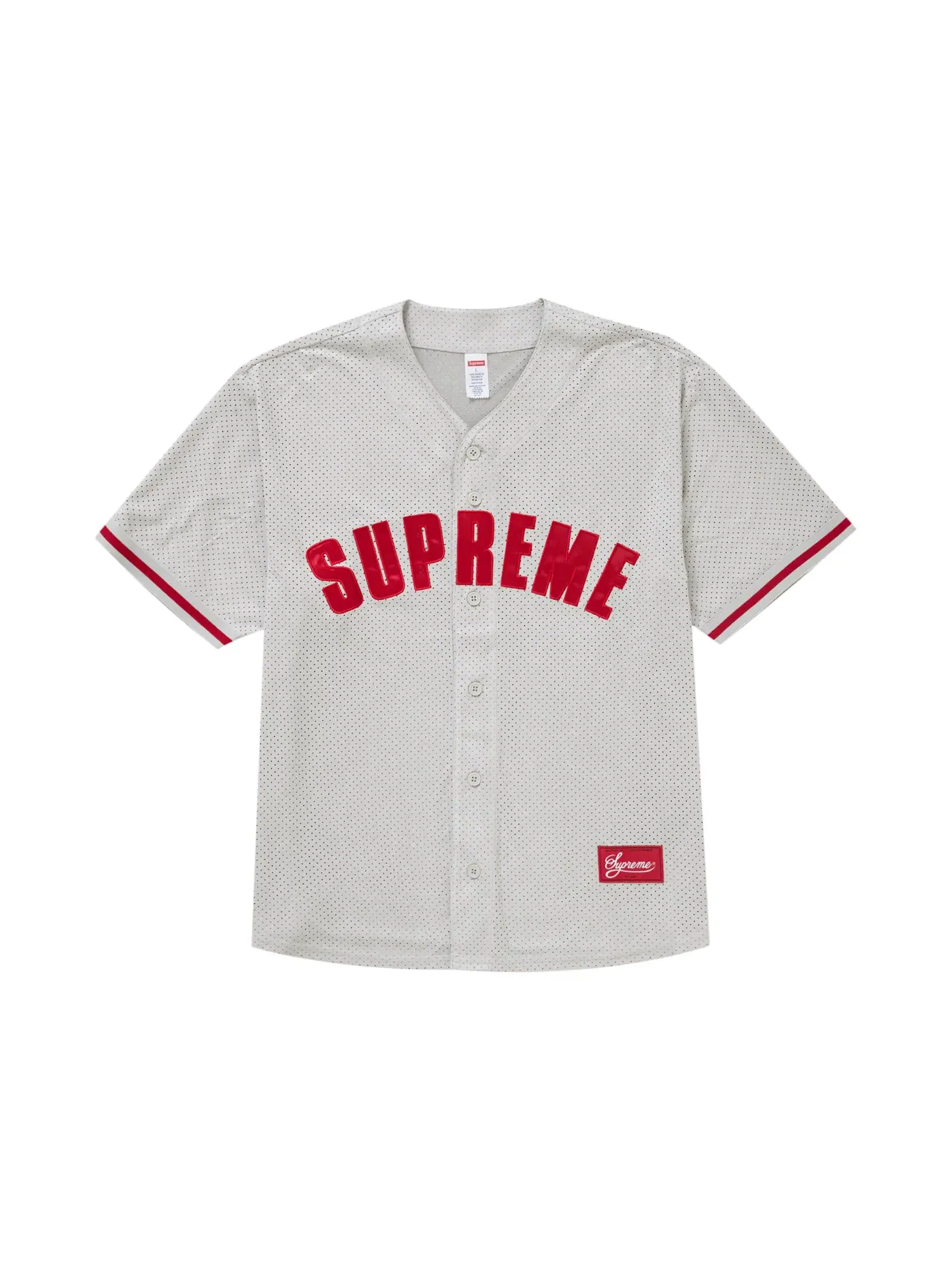 Мужская бейсбольная джерси с сеткой Supreme Jersey — изображение 1 из 2, серый