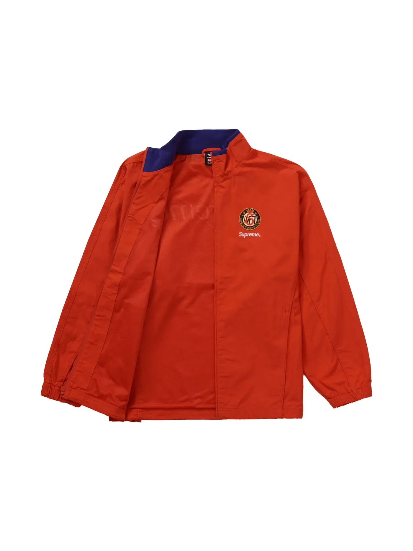 Мужская куртка из рипстоп-ткани Umbro Cotton Ripstop Track Jacket Supreme — изображение 2 из 3, красный