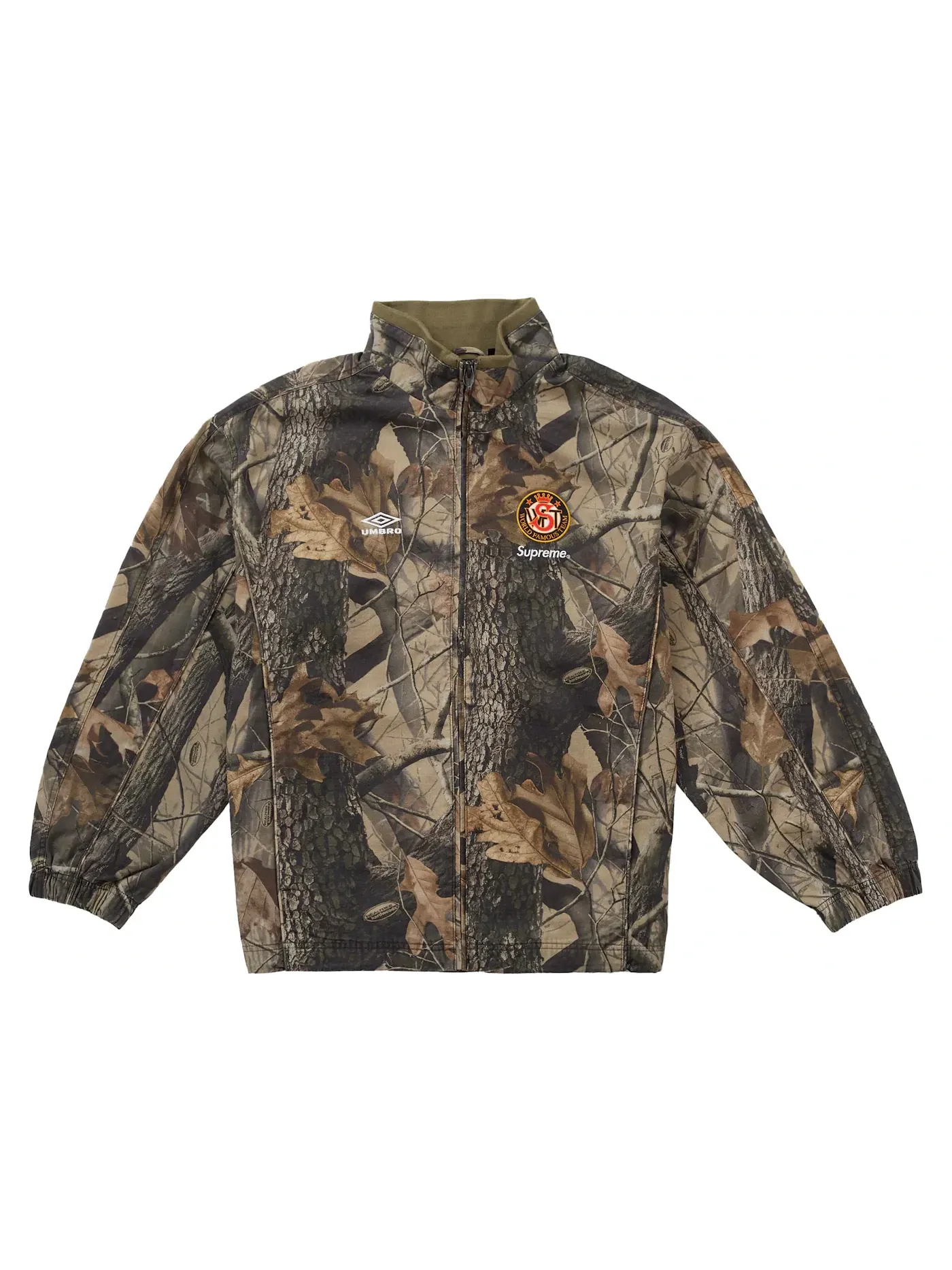 Мужская куртка из рипстоп-хлопка с камуфляжным принтом Supreme Umbro Jacket (SS26), Realtree Hardwoods Camo