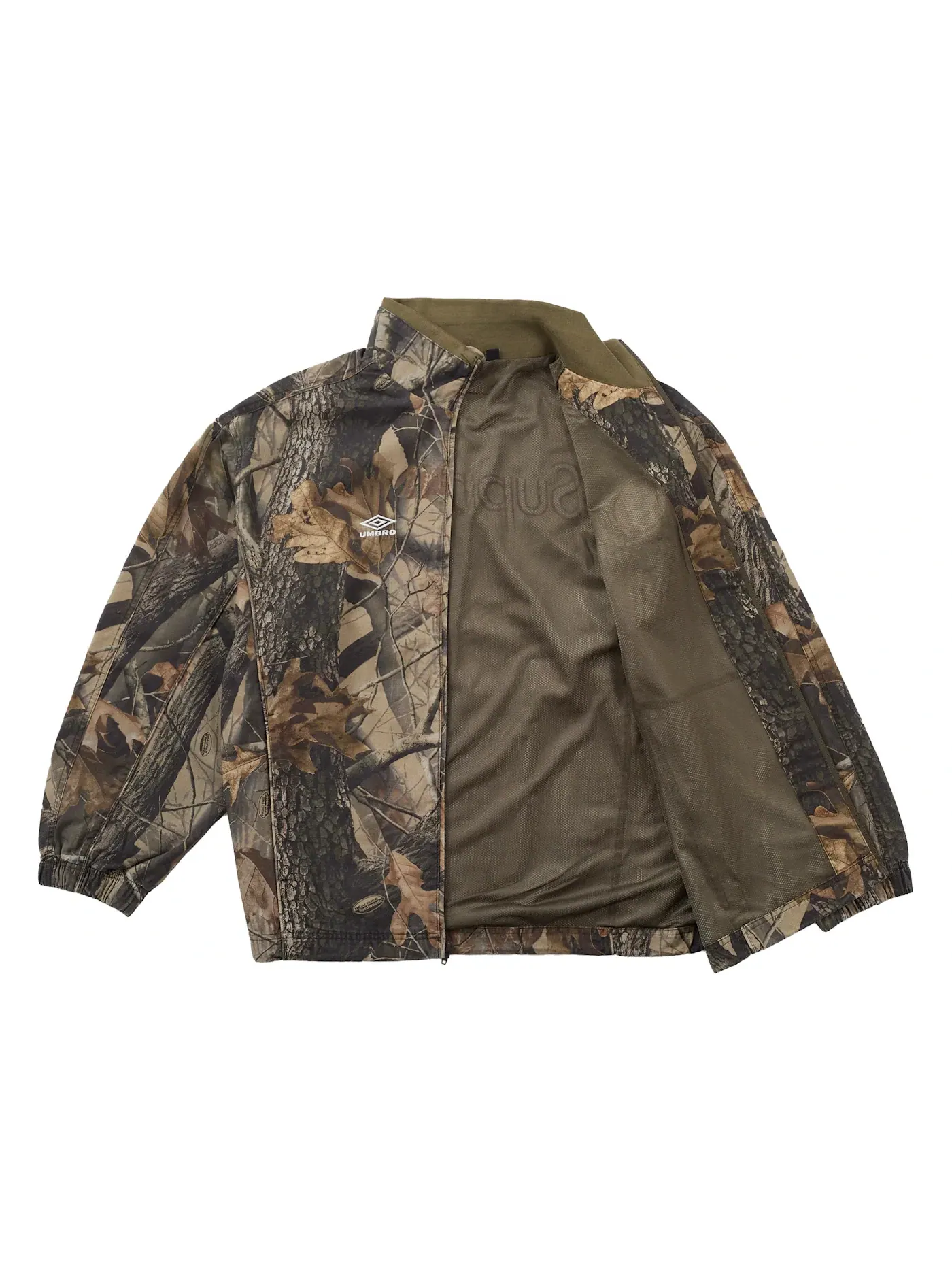 Мужская куртка из рипстоп-хлопка с камуфляжным принтом Supreme Umbro Jacket (SS26), Realtree Hardwoods Camo