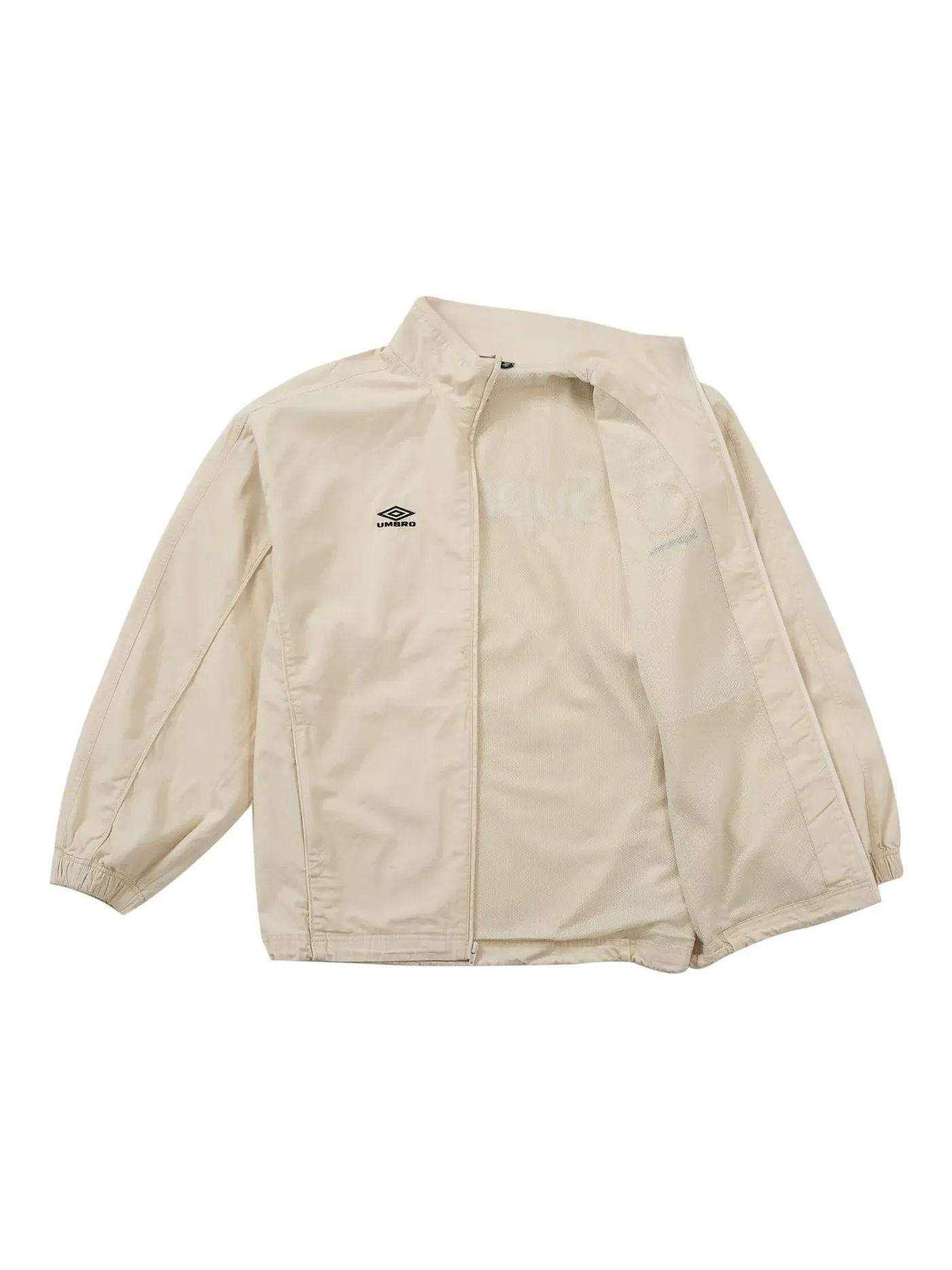 Мужская куртка из рипстоп-ткани с принтом Supreme Umbro Cotton Ripstop Track Jacket SS26 Supreme — изображение 2 из 3, серый