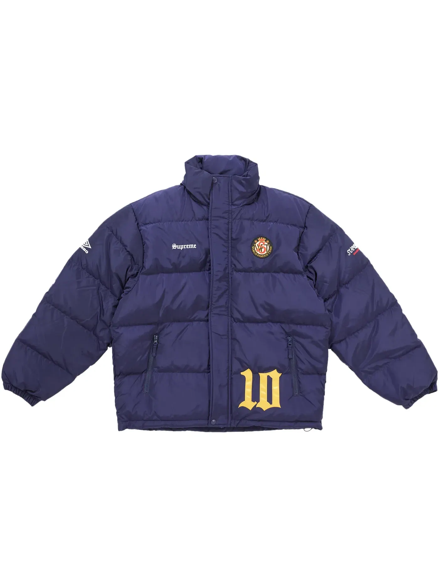 Мужская пуховая куртка-пуховик с принтом Jacket Supreme — изображение 3 из 5, темно-синий