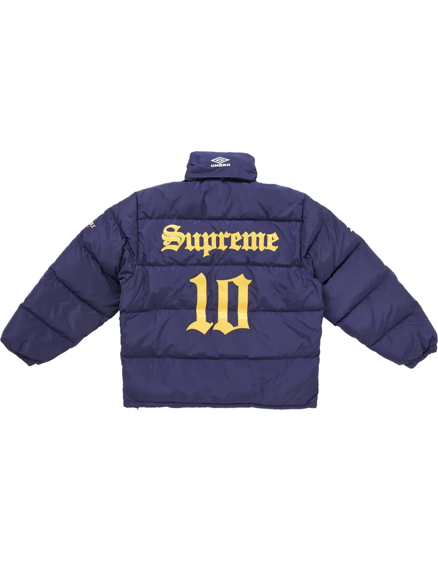 Мужская пуховая куртка-пуховик с принтом Jacket Supreme — изображение 4 из 5, темно-синий